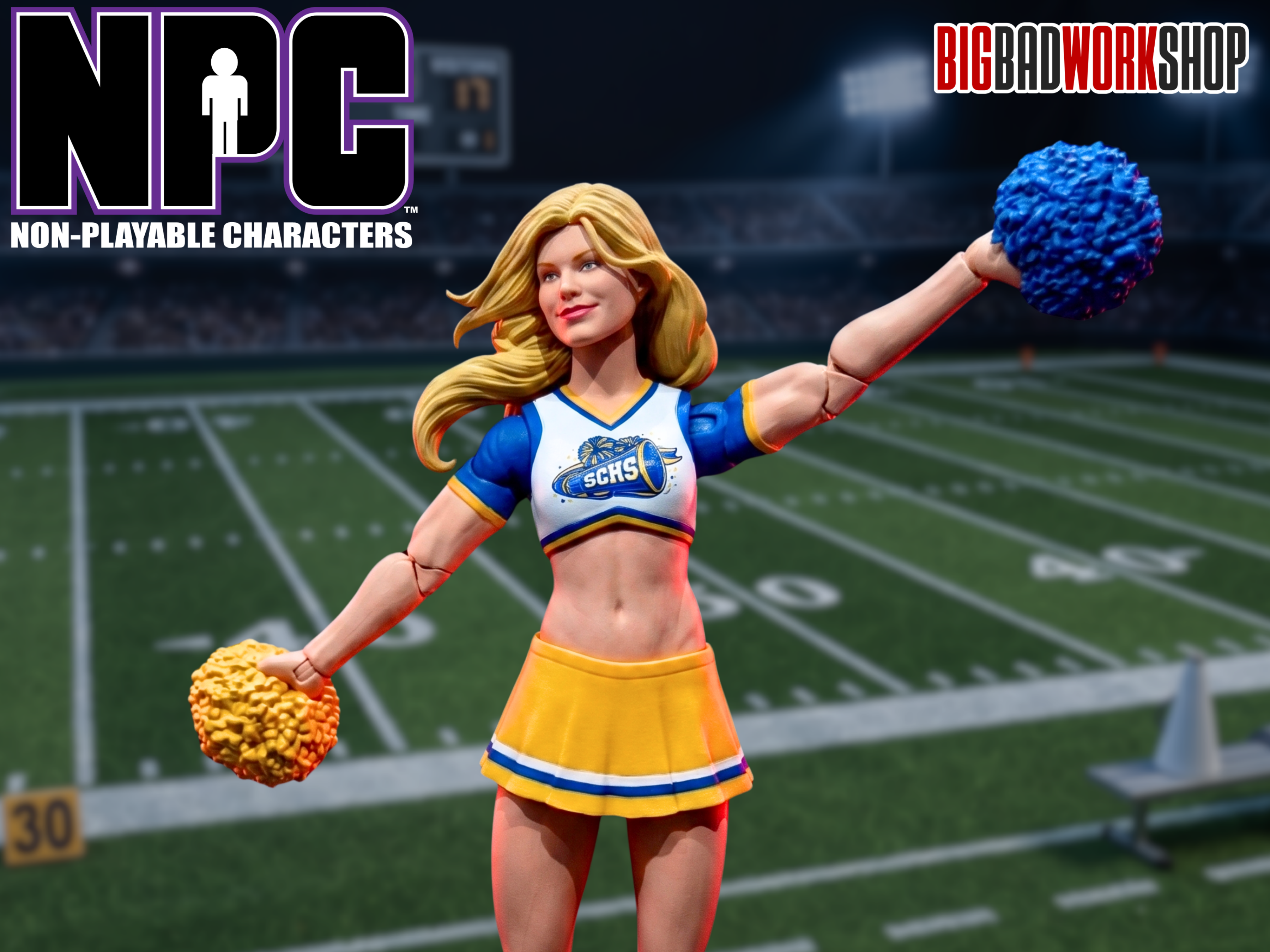 NPC (Non-Playable Characters) SCHS Cheerleader Team Captain 1/12 Scale Action Figure Gallery Image 4