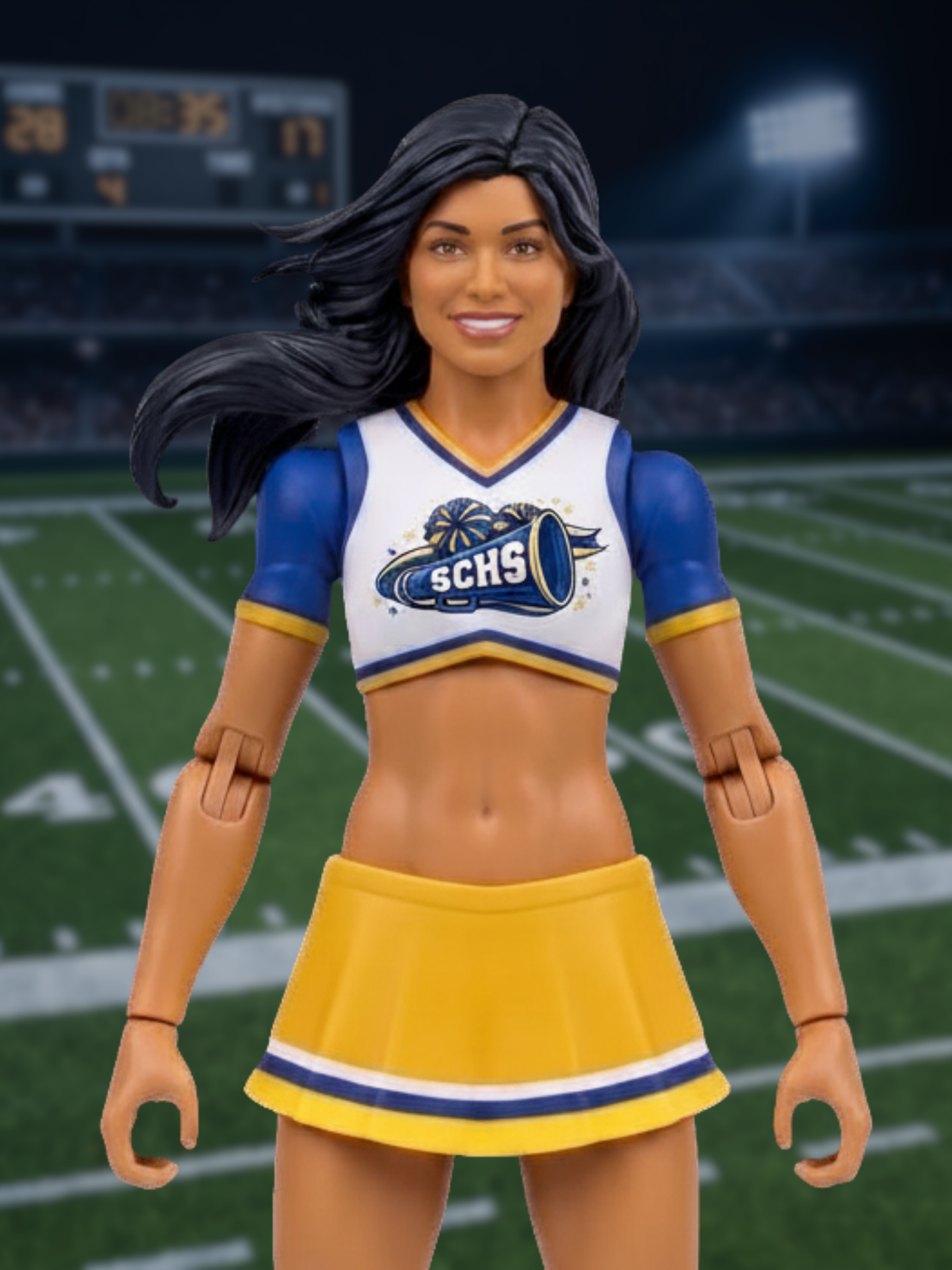 NPC (Non-Playable Characters) SCHS Cheerleader Flyer (Basic) 1/12 Scale Action Figure