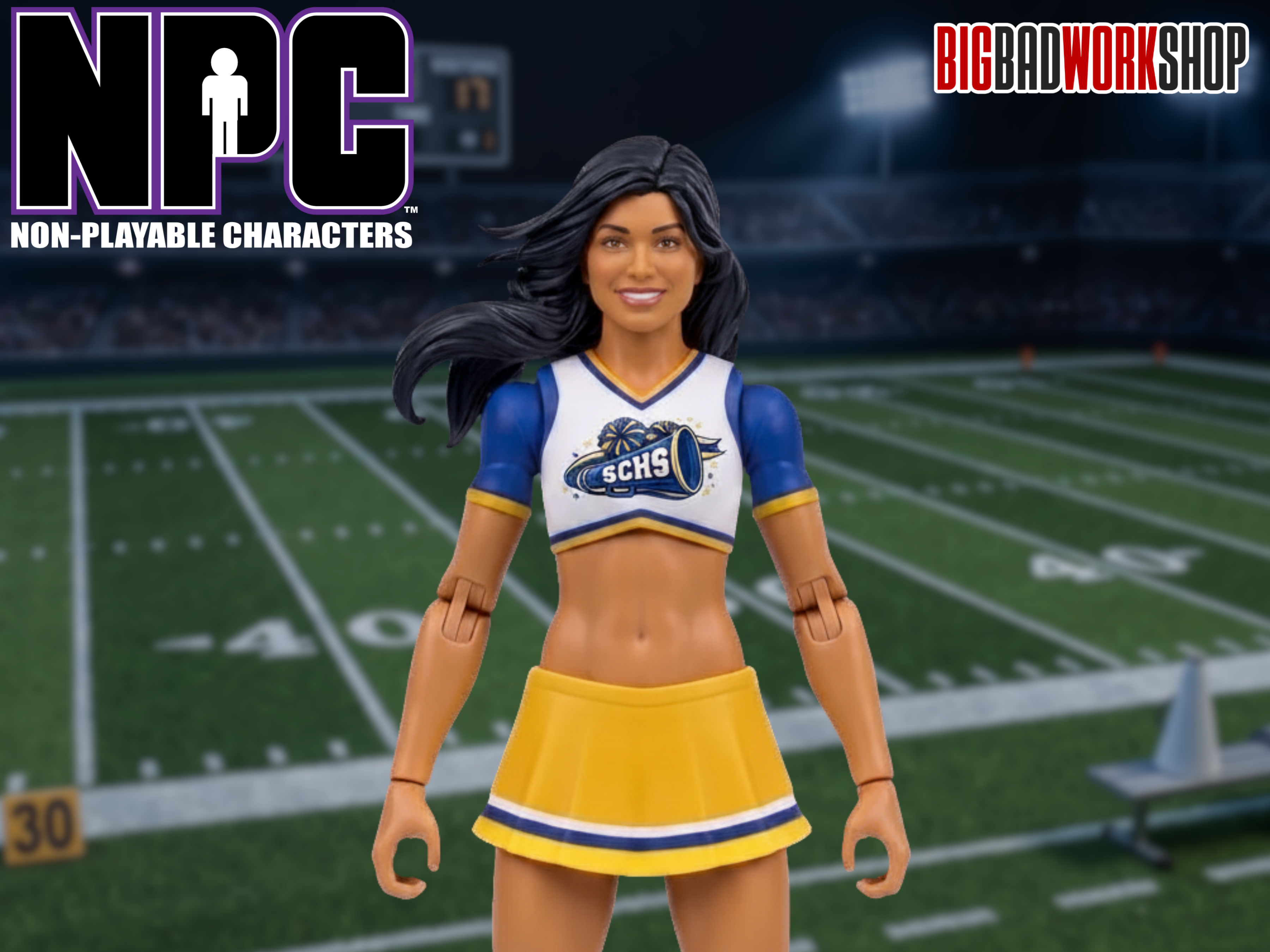 NPC (Non-Playable Characters) SCHS Cheerleader Flyer (Basic) 1/12 Scale Action Figure Gallery Image 3
