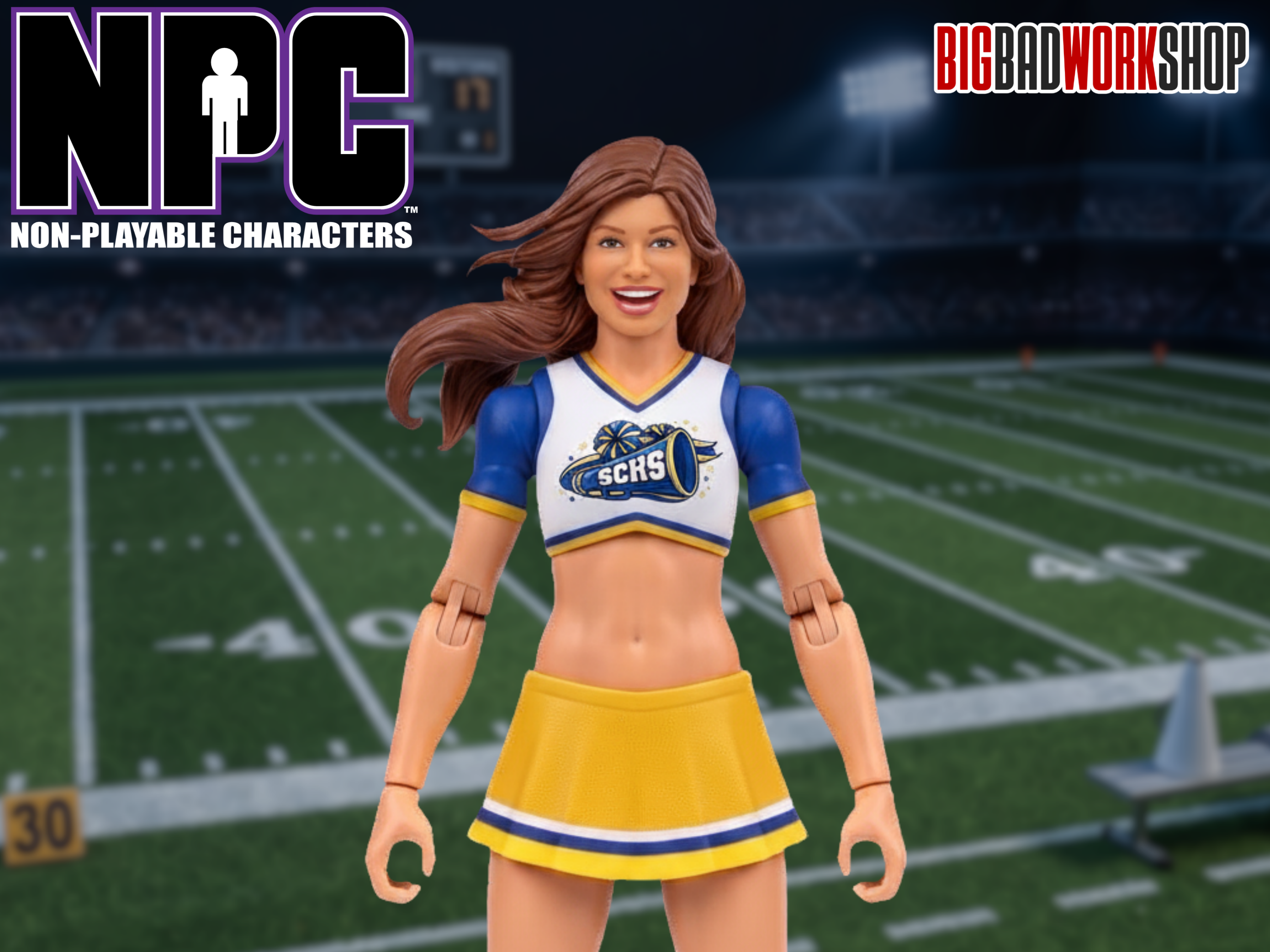 NPC (Non-Playable Characters) SCHS Cheerleader Base (Basic) 1/12 Scale Action Figure Gallery Image 3