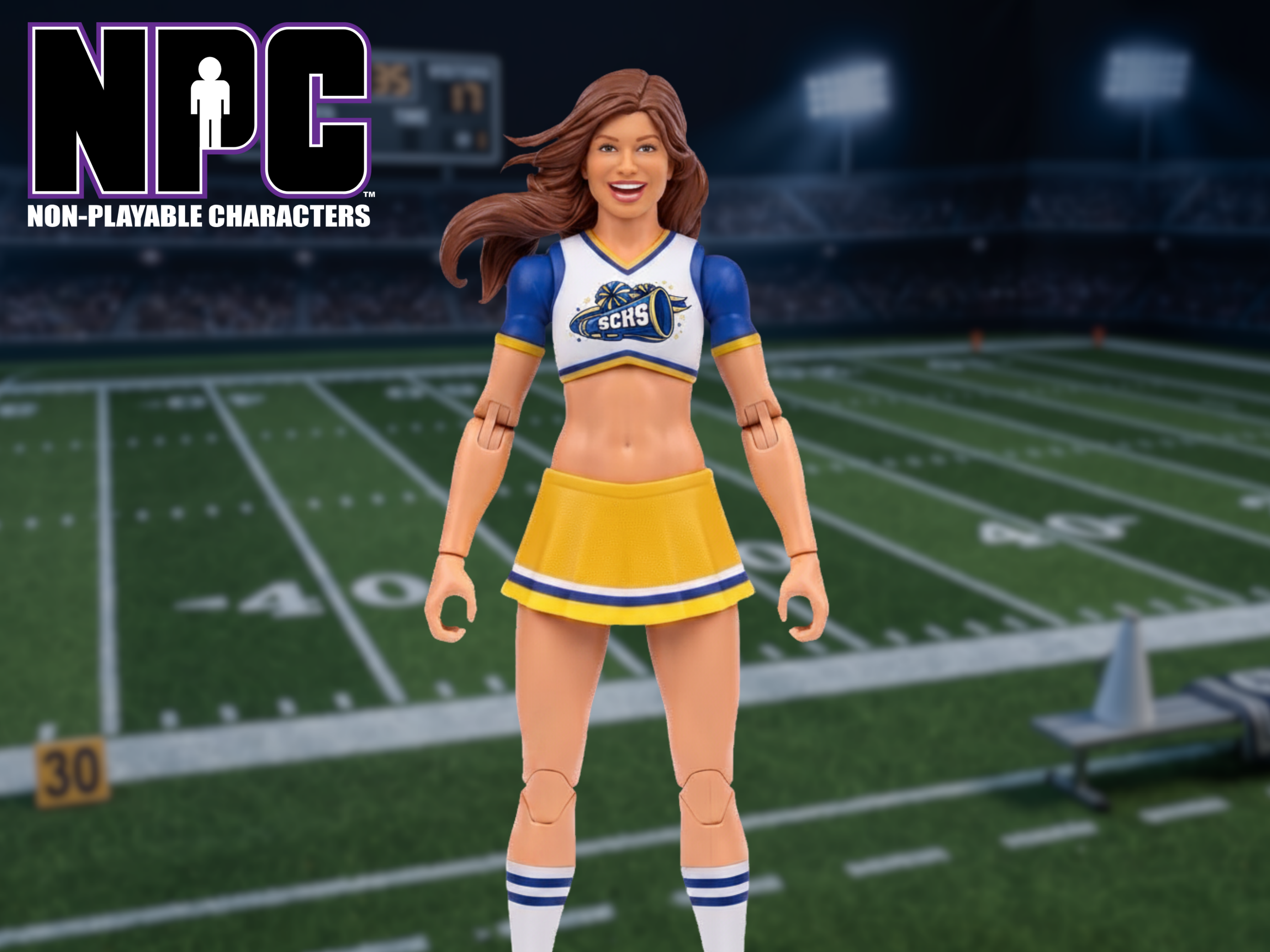 NPC (Non-Playable Characters) SCHS Cheerleader Base (Basic) 1/12 Scale Action Figure Gallery Image 1