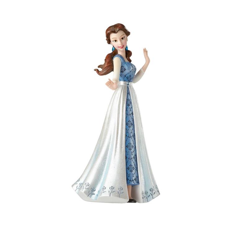 Beauty & the Beast Disney Showcase Couture De Force Belle In Blue Dress Figurine Gallery Image 4