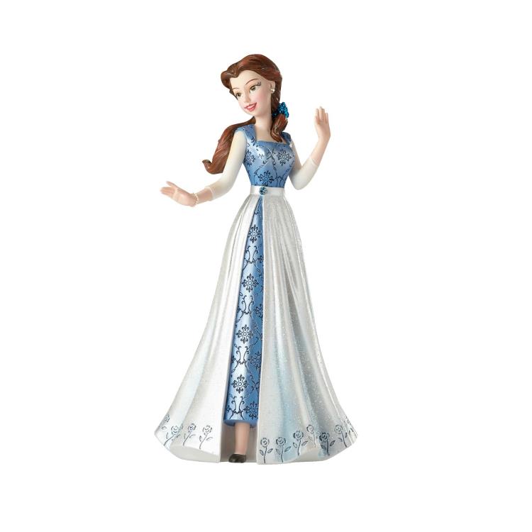 Beauty & the Beast Disney Showcase Couture De Force Belle In Blue Dress Figurine Gallery Image 7