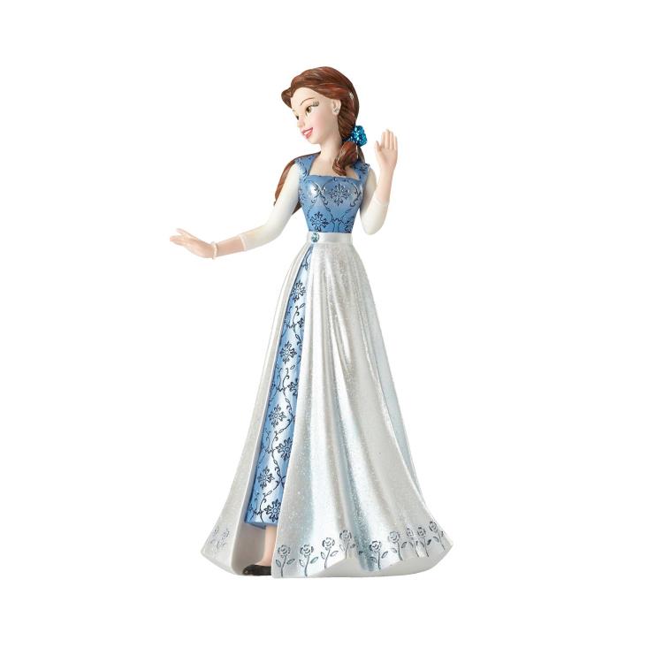 Beauty & the Beast Disney Showcase Couture De Force Belle In Blue Dress Figurine Gallery Image 3