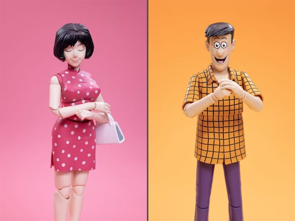 Old Master Q 60th Anniversary Mr. Qin and Ms. Chen 1/12 Scale Action Figure Set Gallery Image 1