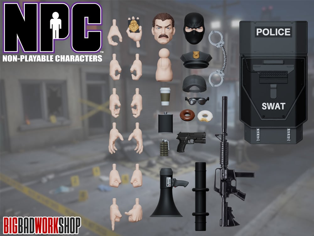 NPC (Non-Playable Characters) SWAT Accessory Kit (Ver. 02) 1/12 Scale Accessory Set Gallery Image 4