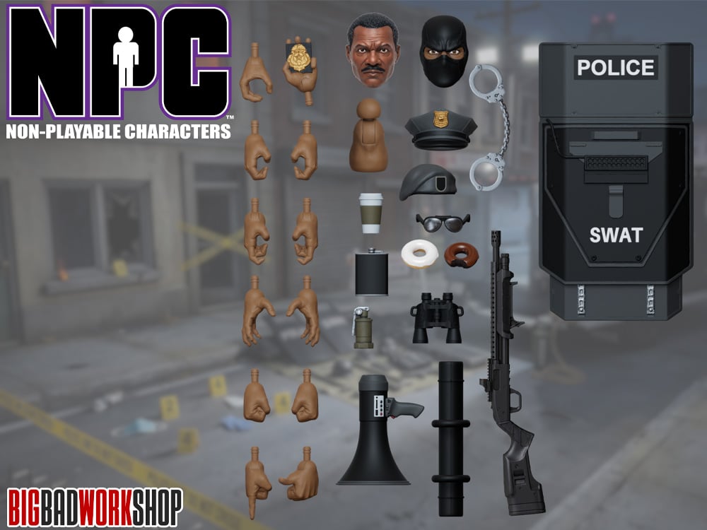 NPC (Non-Playable Characters) SWAT Accessory Kit (Ver. 01) 1/12 Scale Accessory Set Gallery Image 4