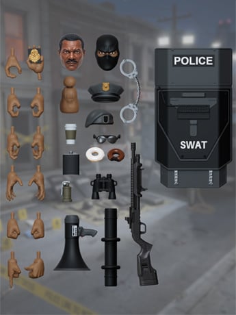 NPC (Non-Playable Characters) SWAT Accessory Kit (Ver. 01) 1/12 Scale Accessory Set
