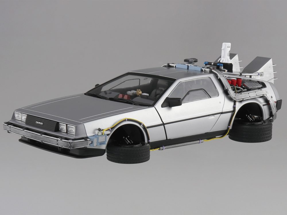 Back to the Future Part II Movie Mecha No.BT-06 Time Machine with Figure 1/24 Scale Model Kit Gallery Image 1
