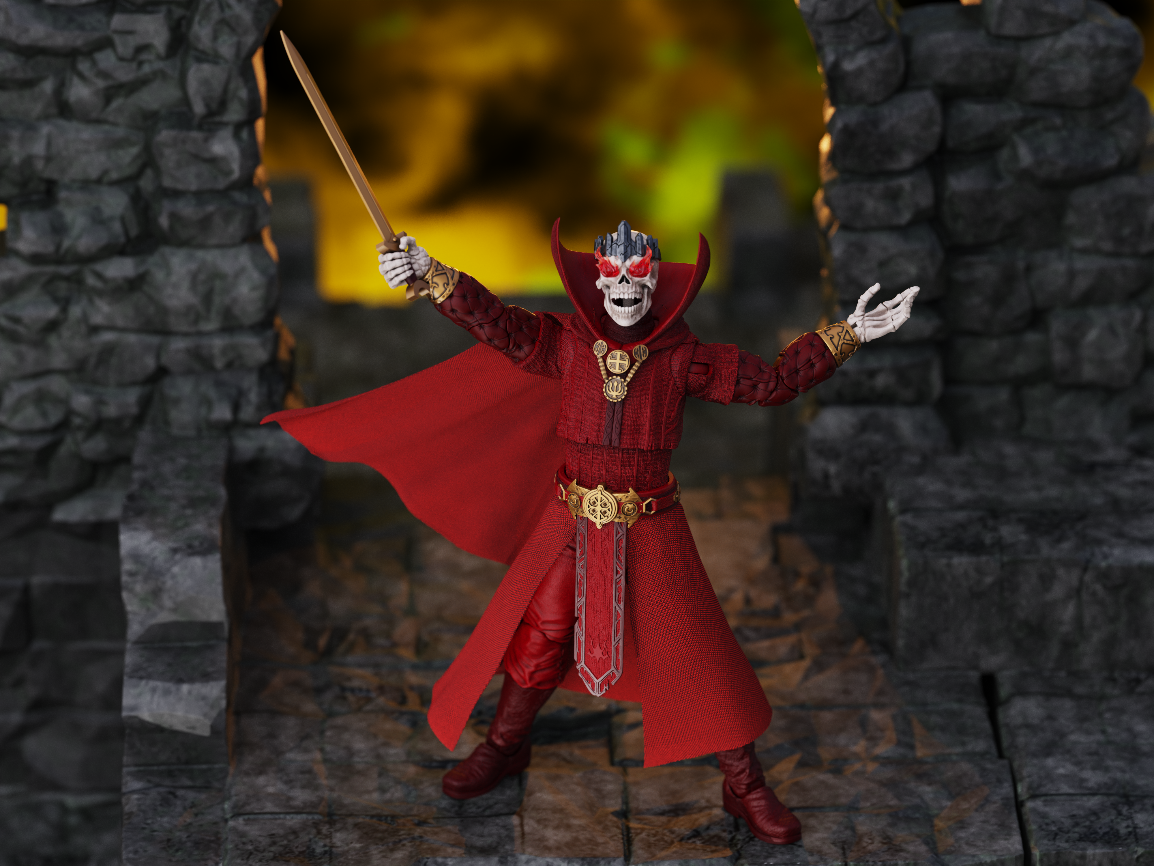 Conan the Barbarian Epic H.A.C.K.S. Thulsa Doom: Undead Sorcerer 1/12 Scale Action Figure Gallery Image 3