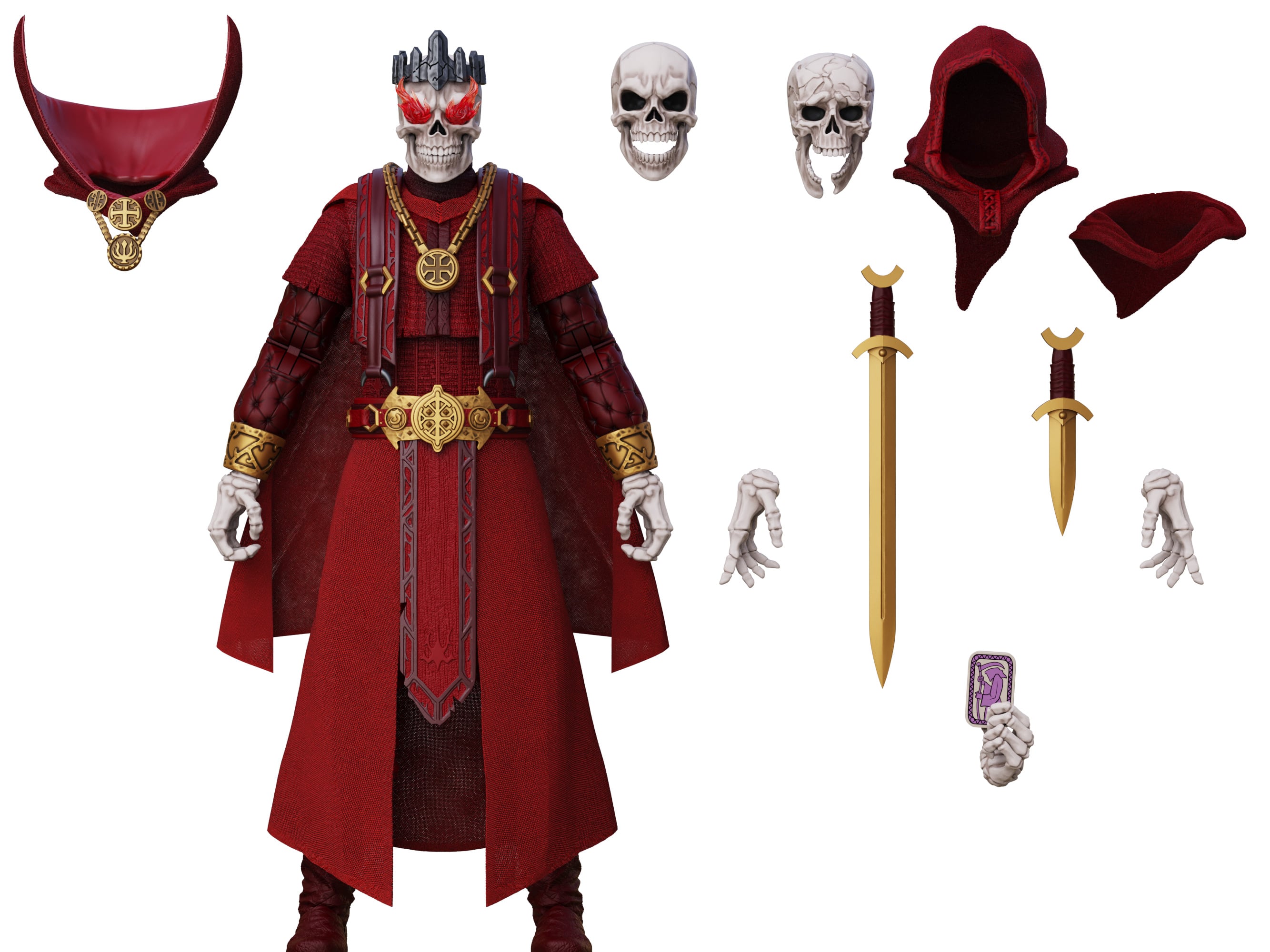 Conan the Barbarian Epic H.A.C.K.S. Thulsa Doom: Undead Sorcerer 1/12 Scale Action Figure Gallery Image 5