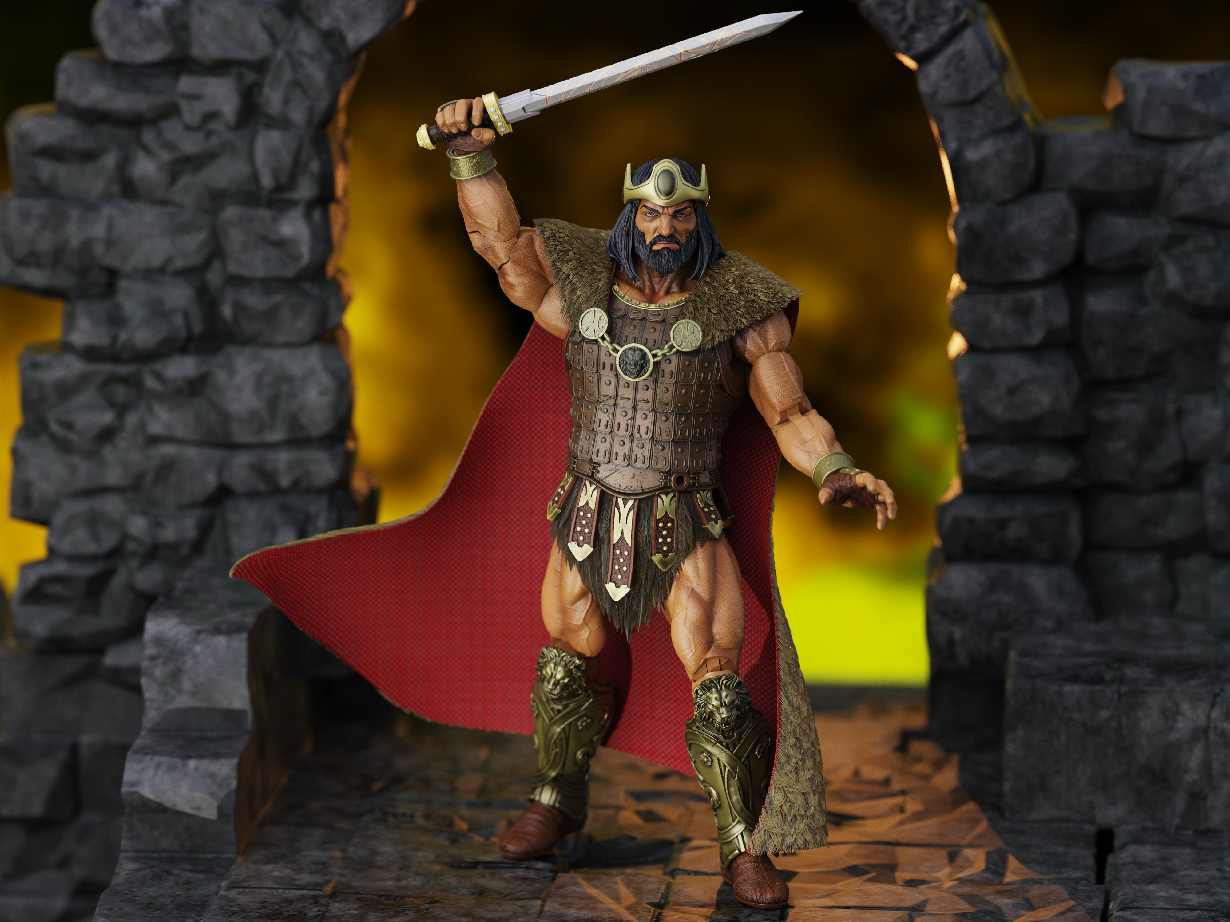 Conan the Barbarian Epic H.A.C.K.S. King Conan: Ruler of Aquilonia 1/12 Scale Action Figure Gallery Image 3