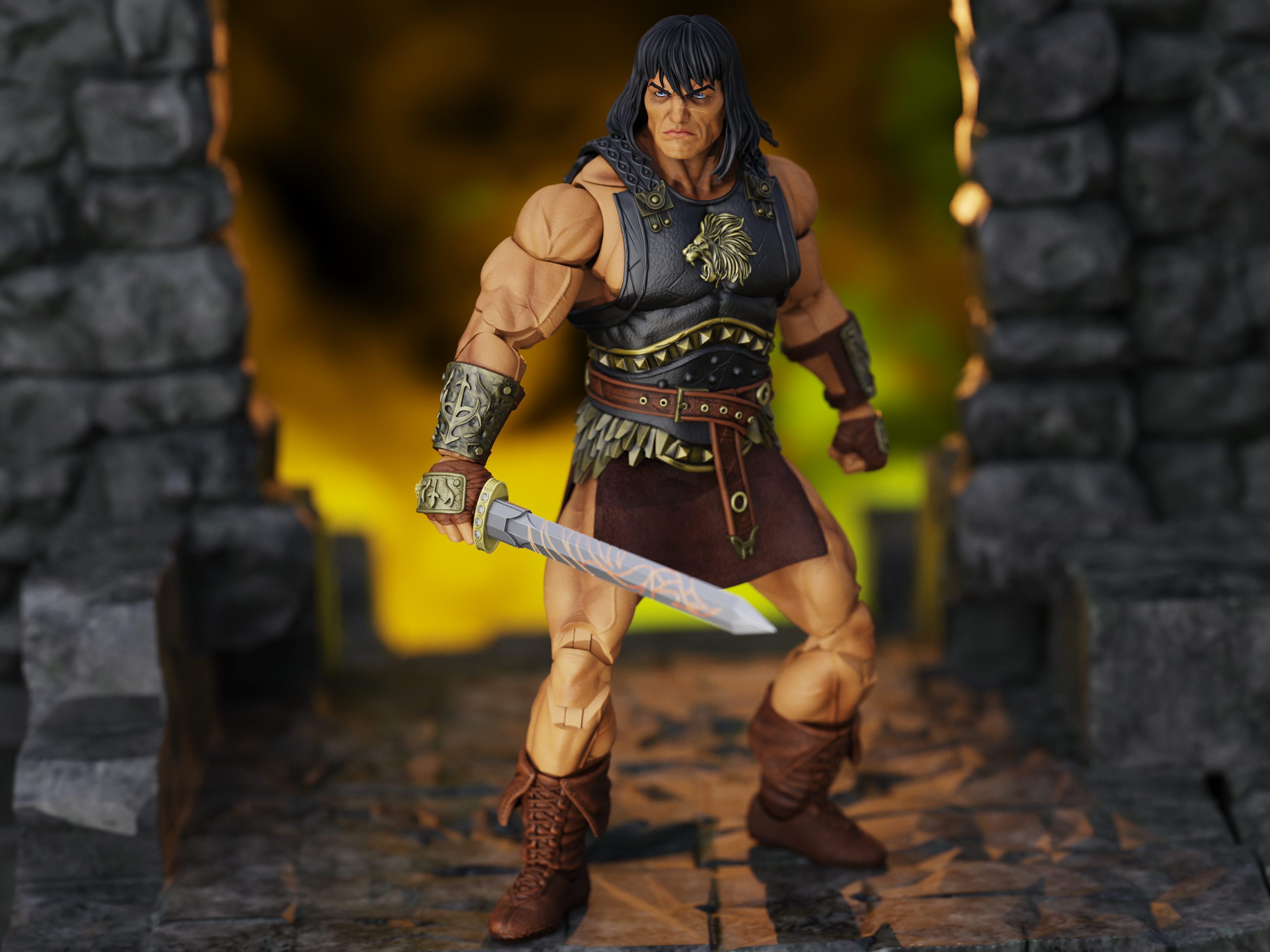 Conan the Barbarian Epic H.A.C.K.S. King Conan: Ruler of Aquilonia 1/12 Scale Action Figure Gallery Image 6