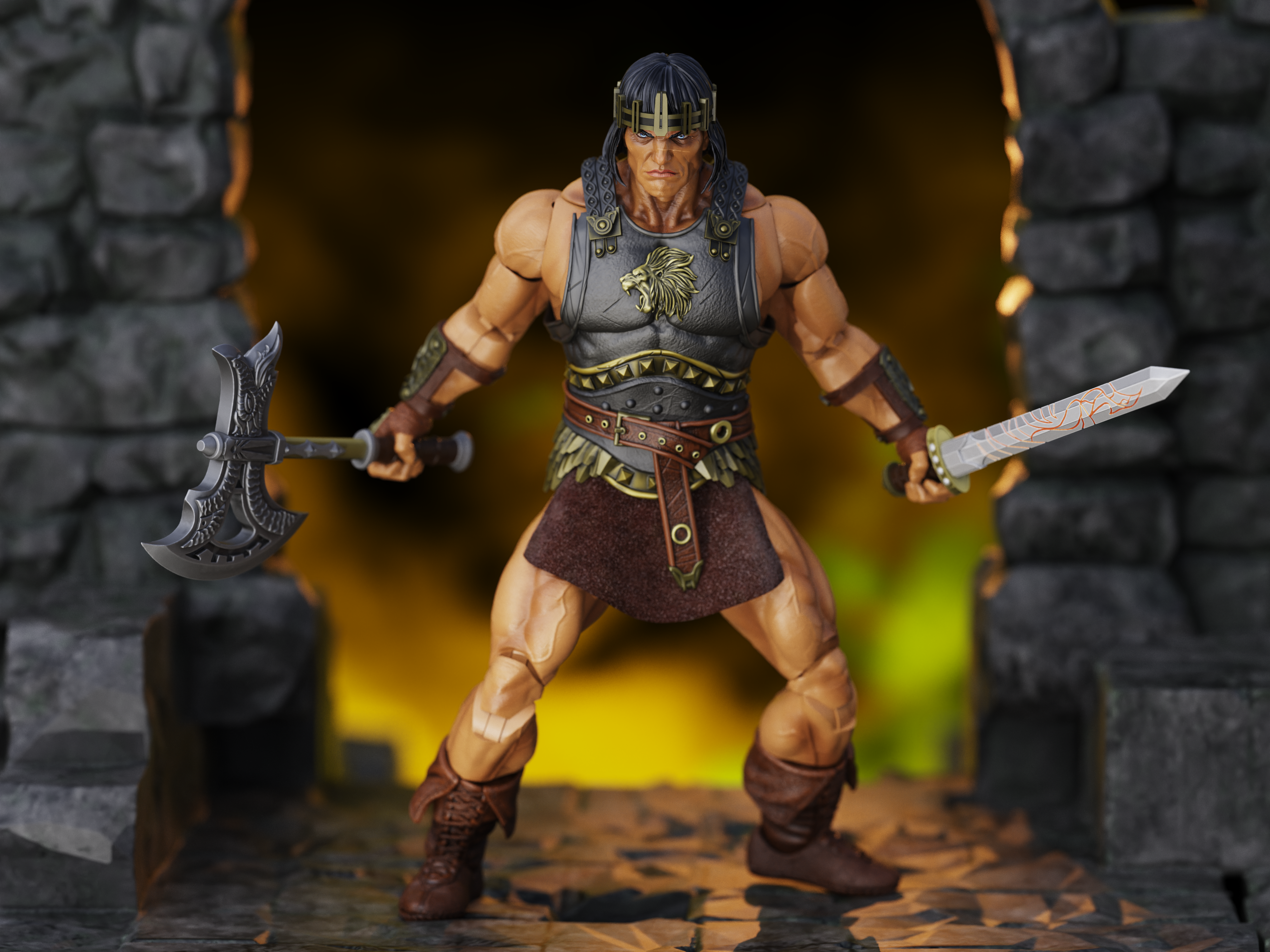 Conan the Barbarian Epic H.A.C.K.S. King Conan: Ruler of Aquilonia 1/12 Scale Action Figure Gallery Image 5