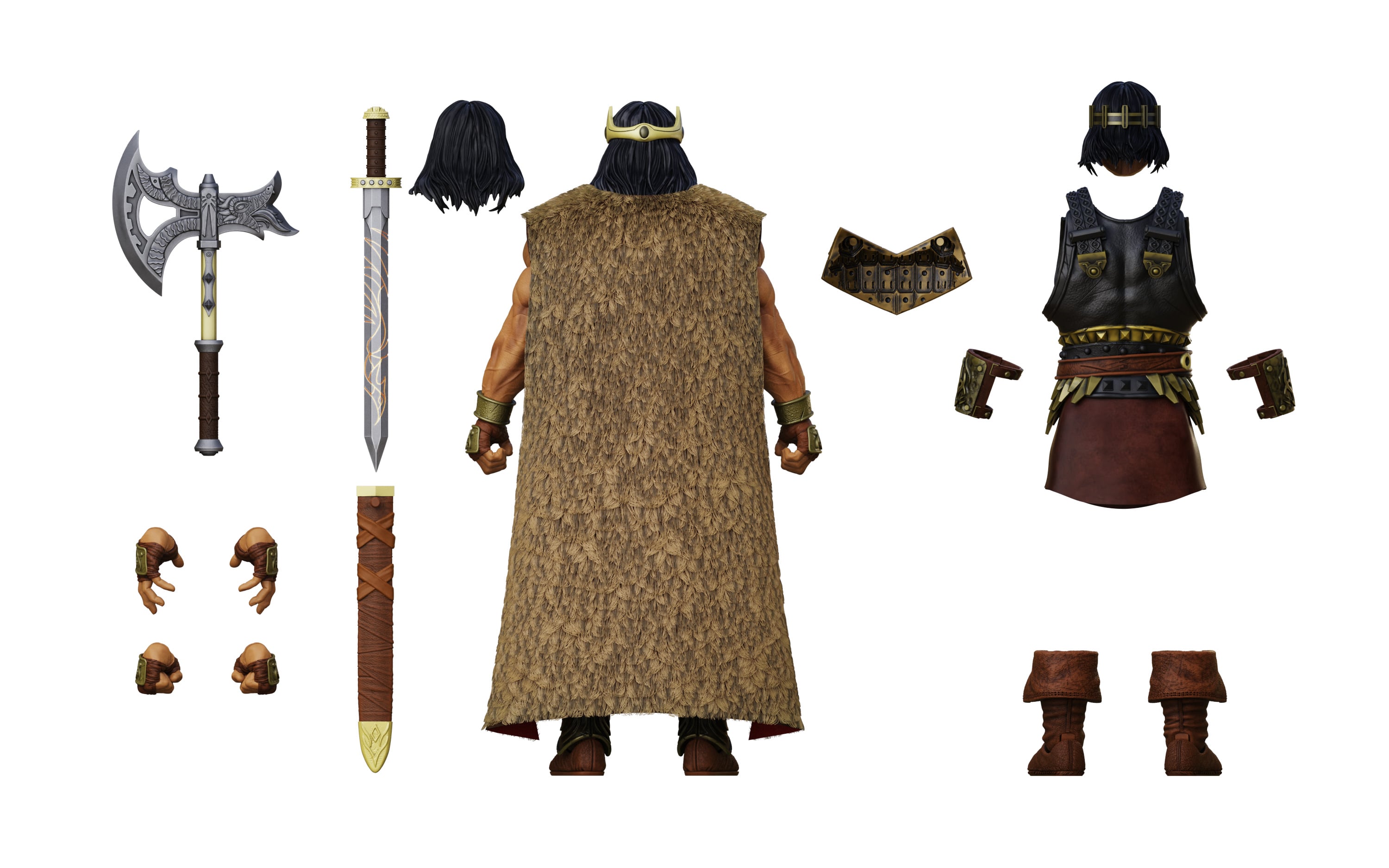 Conan the Barbarian Epic H.A.C.K.S. King Conan: Ruler of Aquilonia 1/12 Scale Action Figure Gallery Image 8