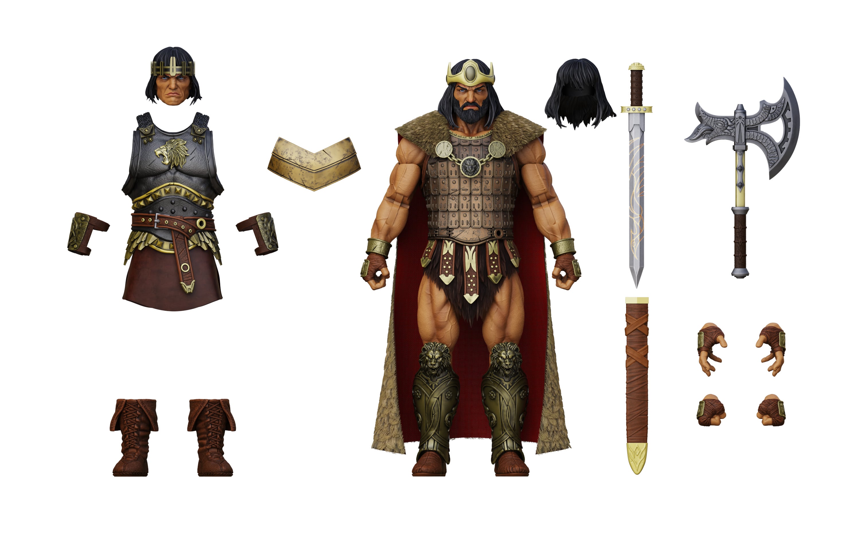Conan the Barbarian Epic H.A.C.K.S. King Conan: Ruler of Aquilonia 1/12 Scale Action Figure Gallery Image 7