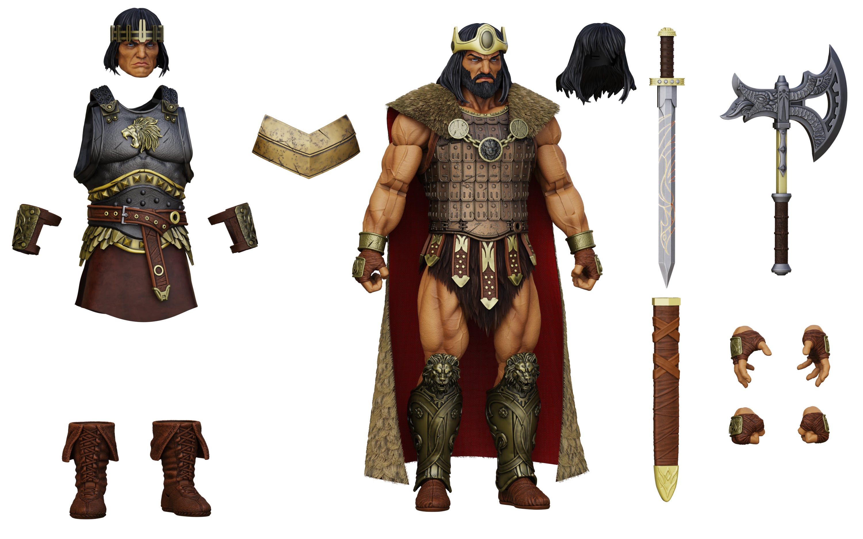 Conan the Barbarian Epic H.A.C.K.S. King Conan: Ruler of Aquilonia 1/12 Scale Action Figure Gallery Image 9