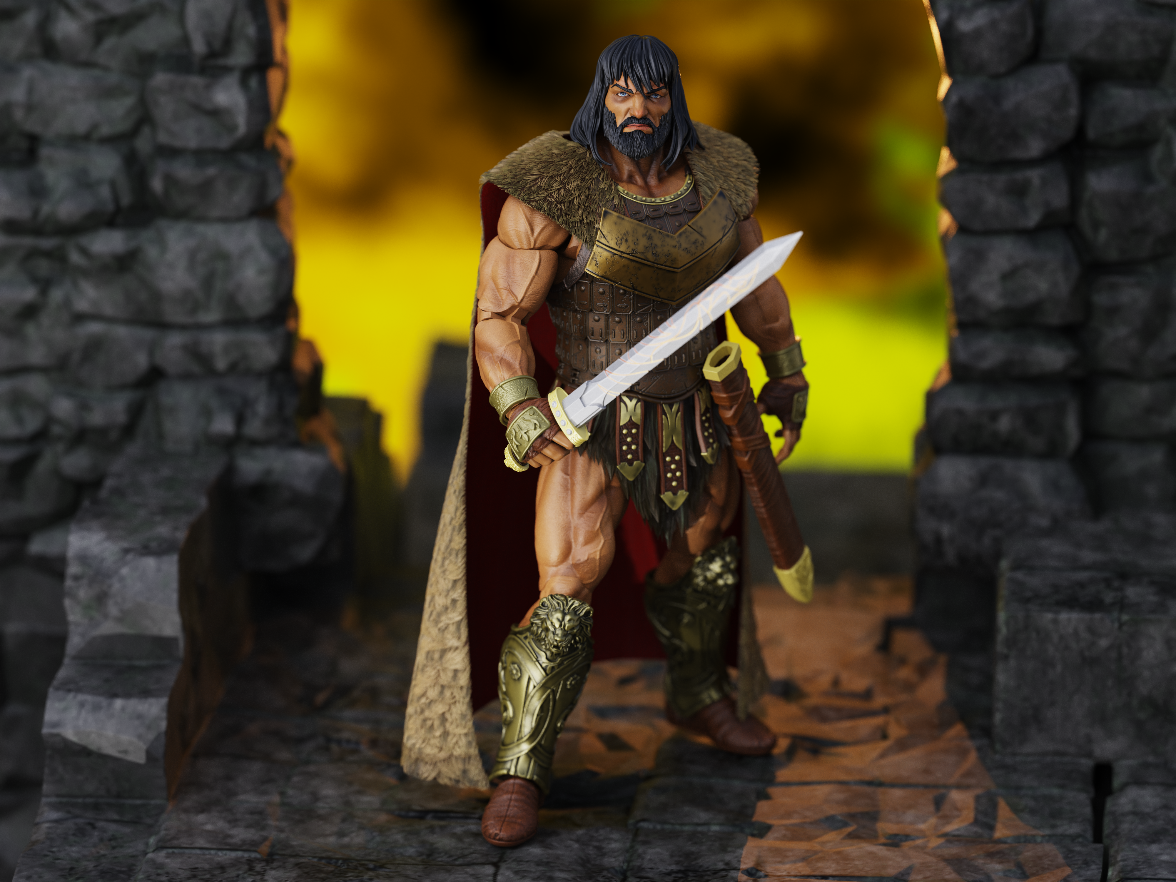 Conan the Barbarian Epic H.A.C.K.S. King Conan: Ruler of Aquilonia 1/12 Scale Action Figure Gallery Image 4