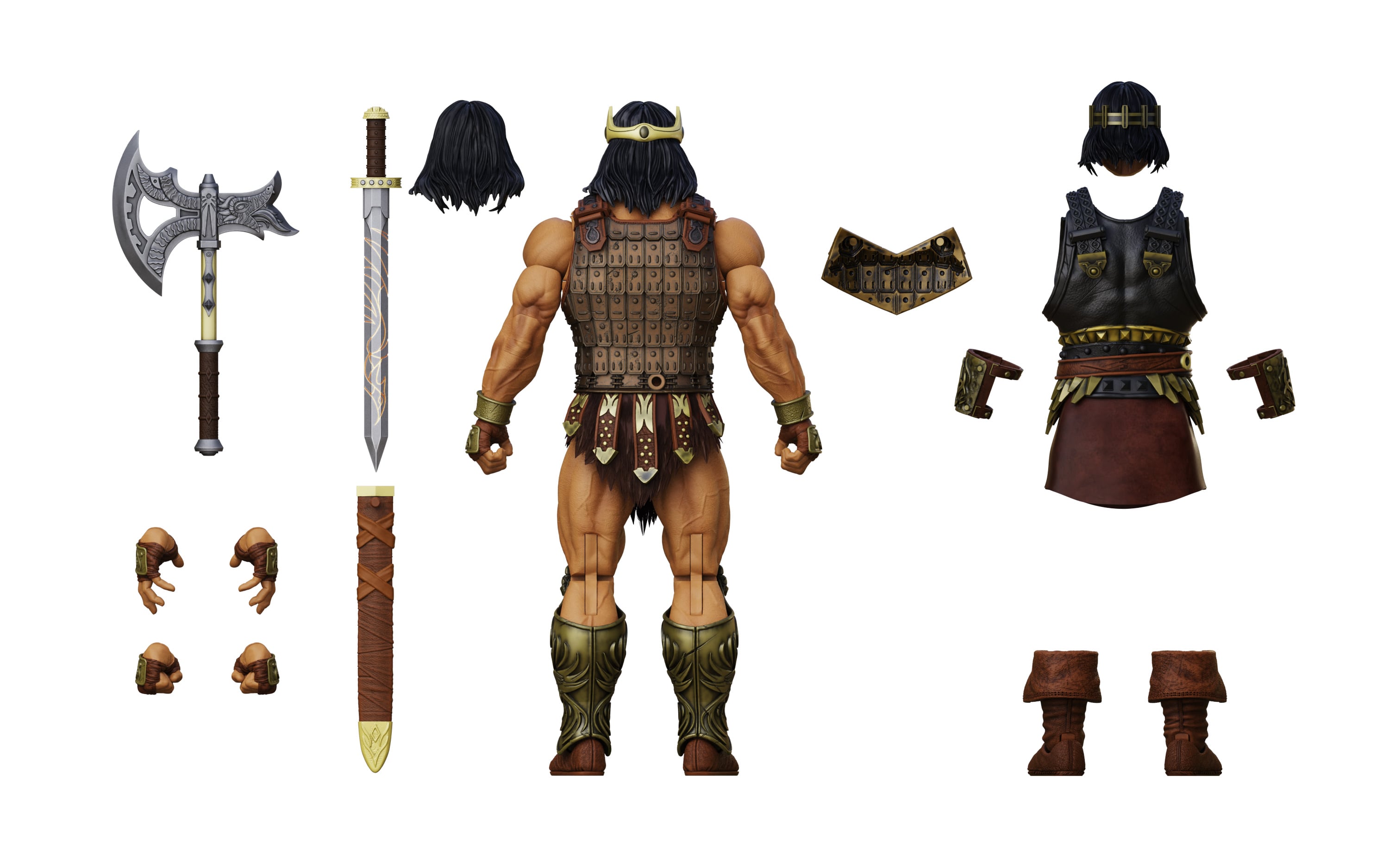 Conan the Barbarian Epic H.A.C.K.S. King Conan: Ruler of Aquilonia 1/12 Scale Action Figure Gallery Image 10