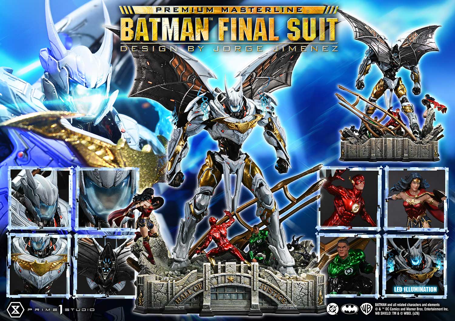 Justice League Premium Masterline Batman Final Suit (Bonus Ver.) Scaled Limited Edition Statue Gallery Image 45