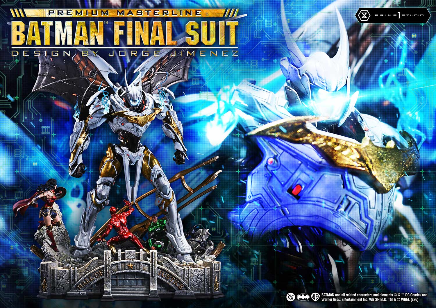 Justice League Premium Masterline Batman Final Suit (Bonus Ver.) Scaled Limited Edition Statue Gallery Image 4