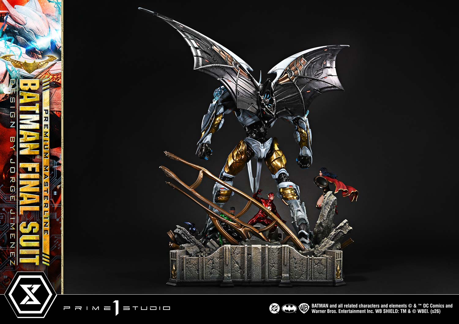 Justice League Premium Masterline Batman Final Suit (Bonus Ver.) Scaled Limited Edition Statue Gallery Image 40