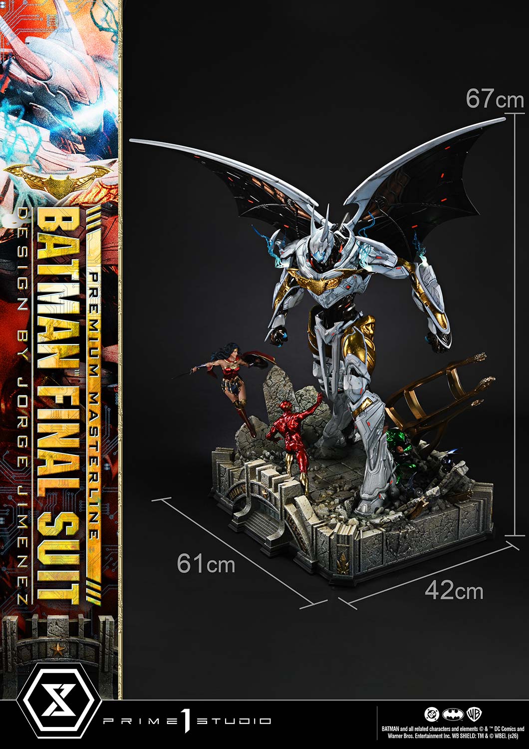 Justice League Premium Masterline Batman Final Suit (Bonus Ver.) Scaled Limited Edition Statue Gallery Image 44