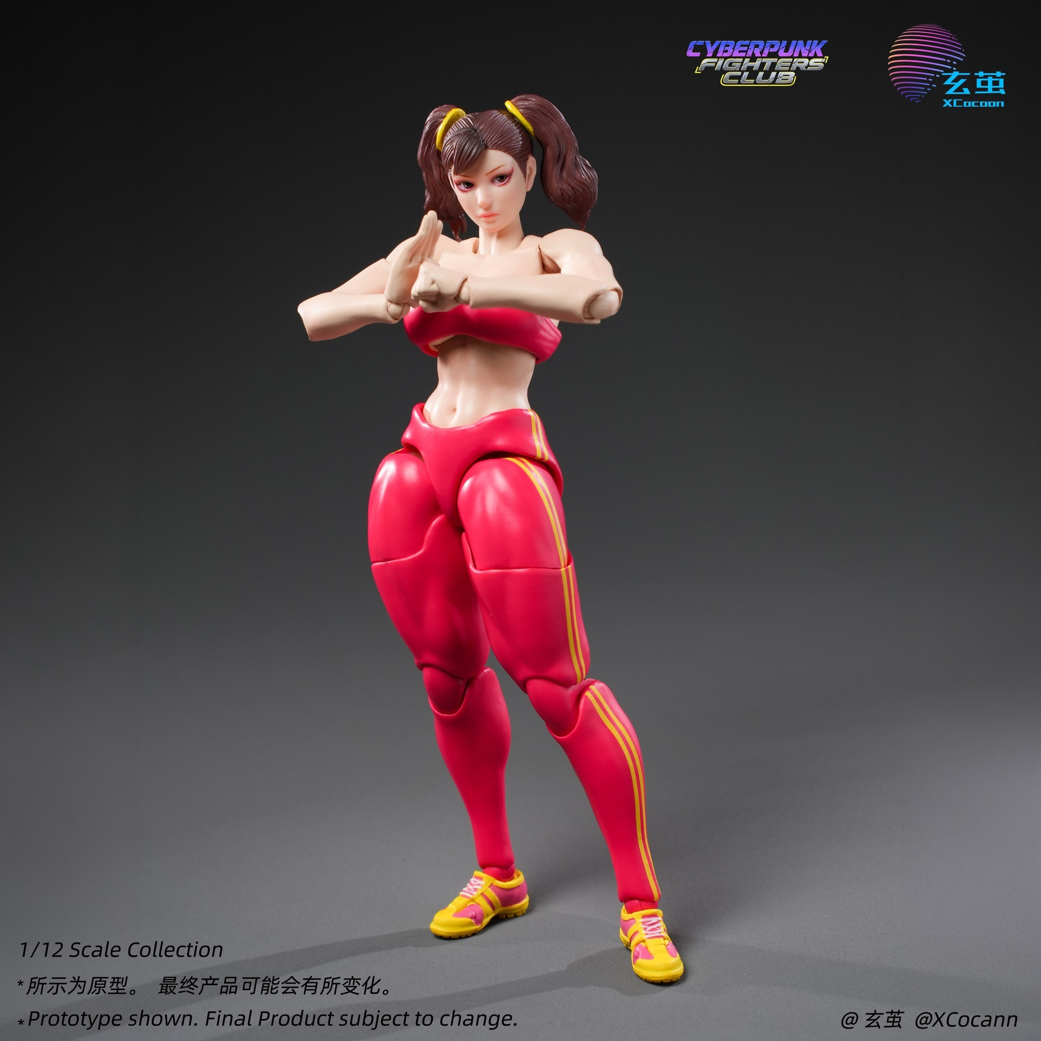 Cyberpunk Fighters Club Quinn Lee (Blazing Rose Red Ver.) 1/12 Scale Action Figure Gallery Image 4