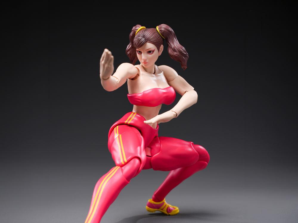Cyberpunk Fighters Club Quinn Lee (Blazing Rose Red Ver.) 1/12 Scale Action Figure Gallery Image 1
