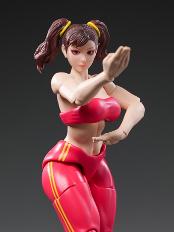Cyberpunk Fighters Club Quinn Lee (Blazing Rose Red Ver.) 1/12 Scale Action Figure Gallery Image 2