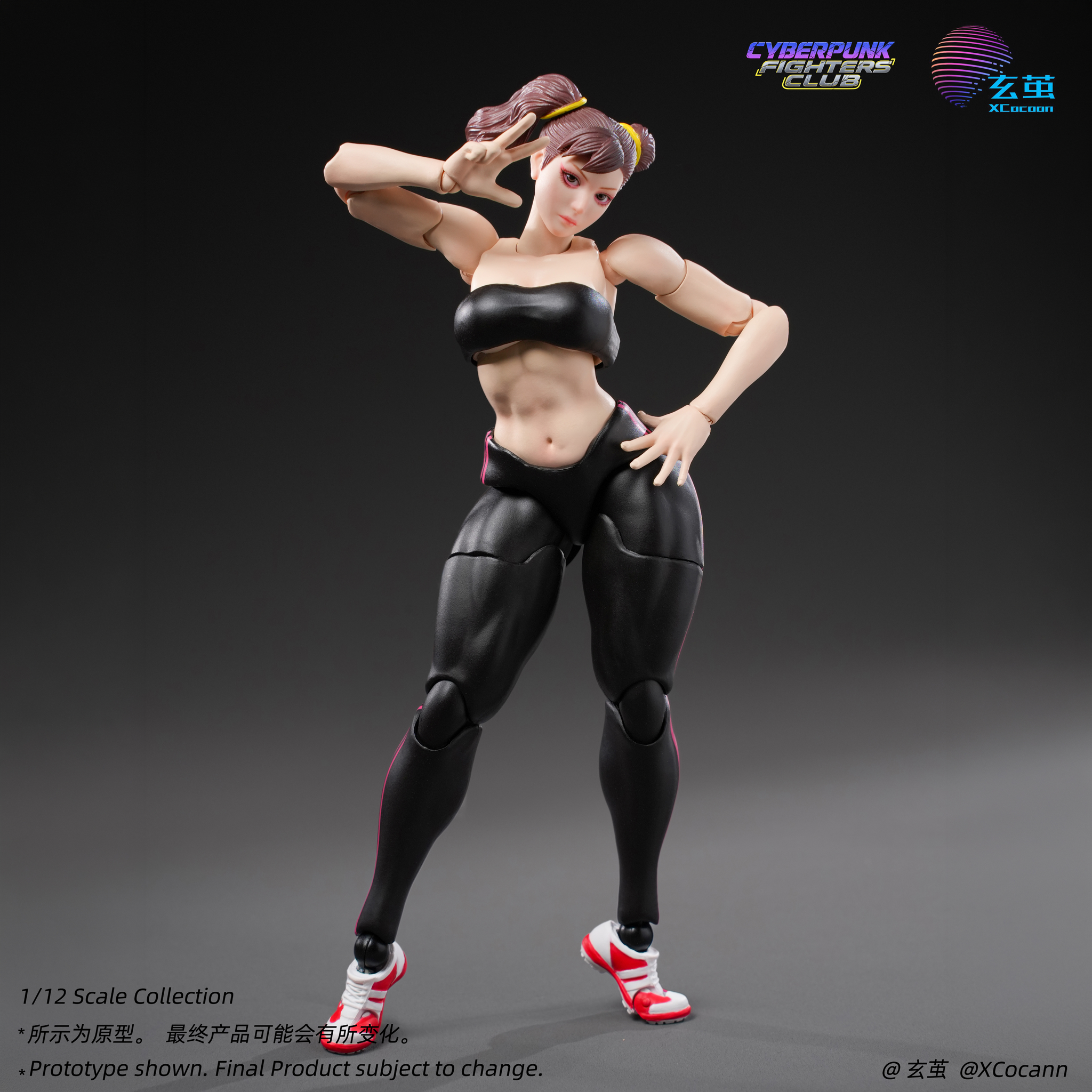 Cyberpunk Fighters Club Quinn Lee (Shadow Princess Black Ver.) 1/12 Scale Action Figure Gallery Image 5