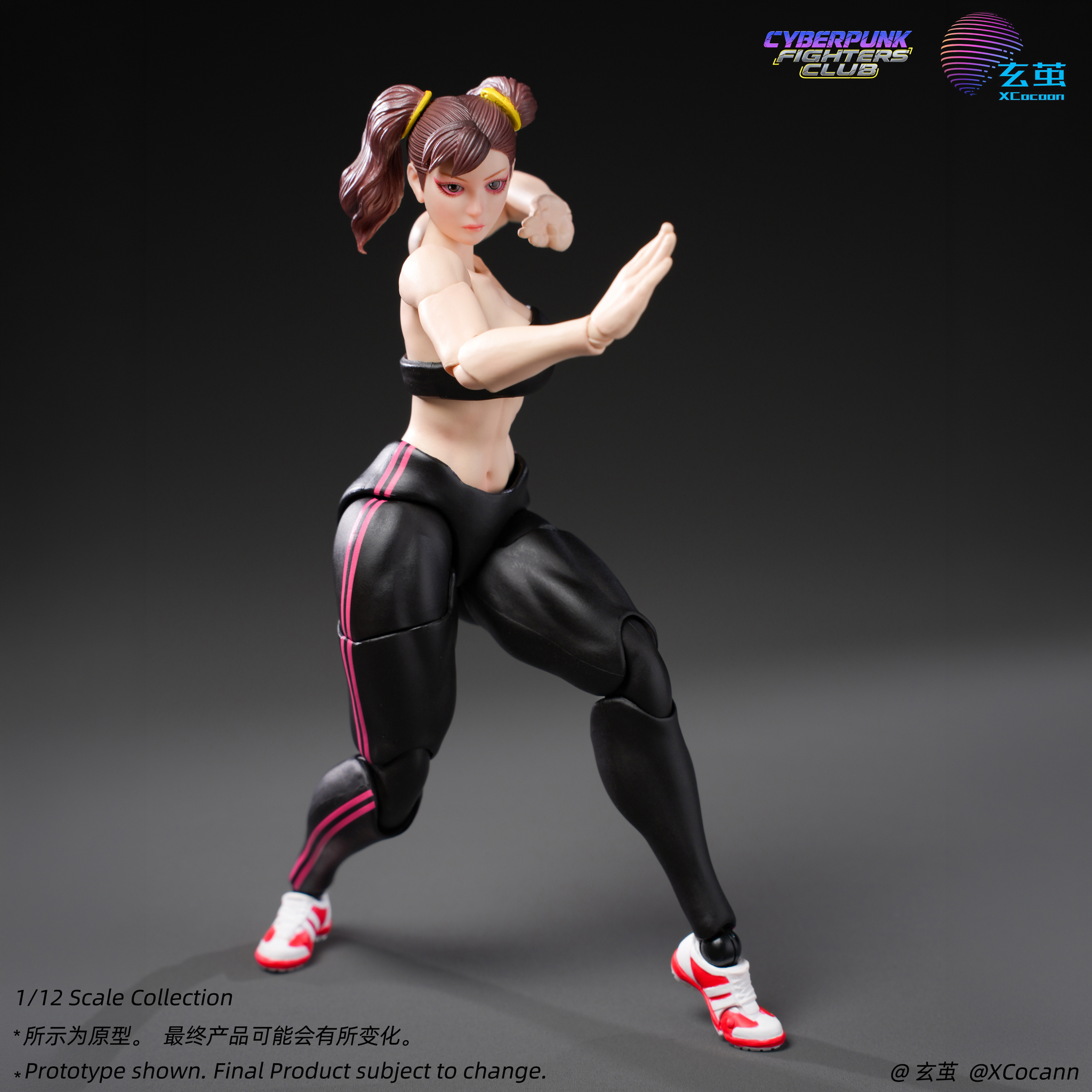 Cyberpunk Fighters Club Quinn Lee (Shadow Princess Black Ver.) 1/12 Scale Action Figure Gallery Image 4