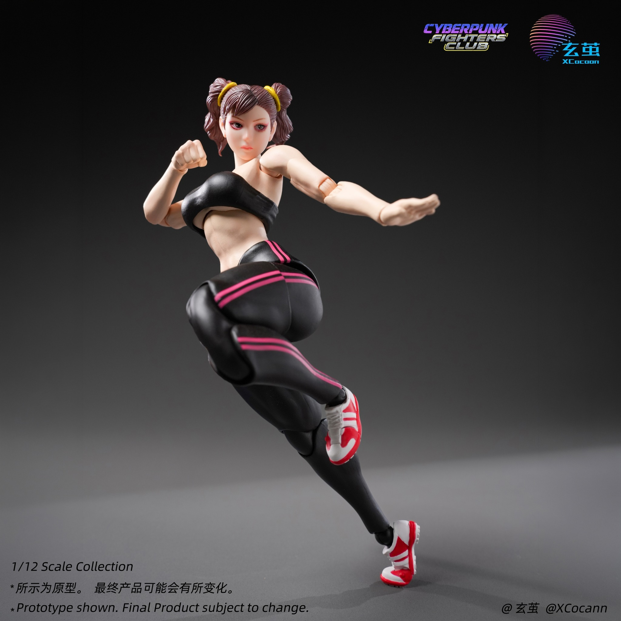 Cyberpunk Fighters Club Quinn Lee (Shadow Princess Black Ver.) 1/12 Scale Action Figure Gallery Image 7
