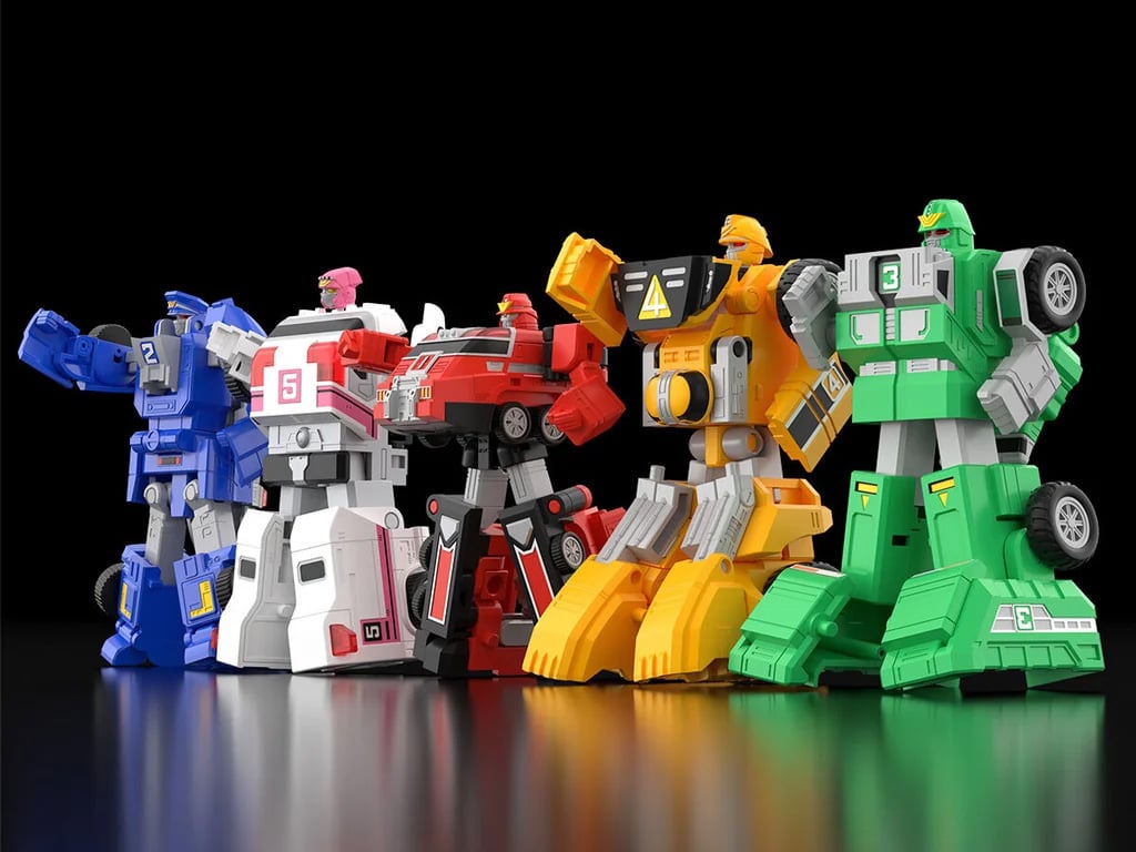 Gekiso Sentai Carranger SMP VRV Robo Model Kit Set Gallery Image 6