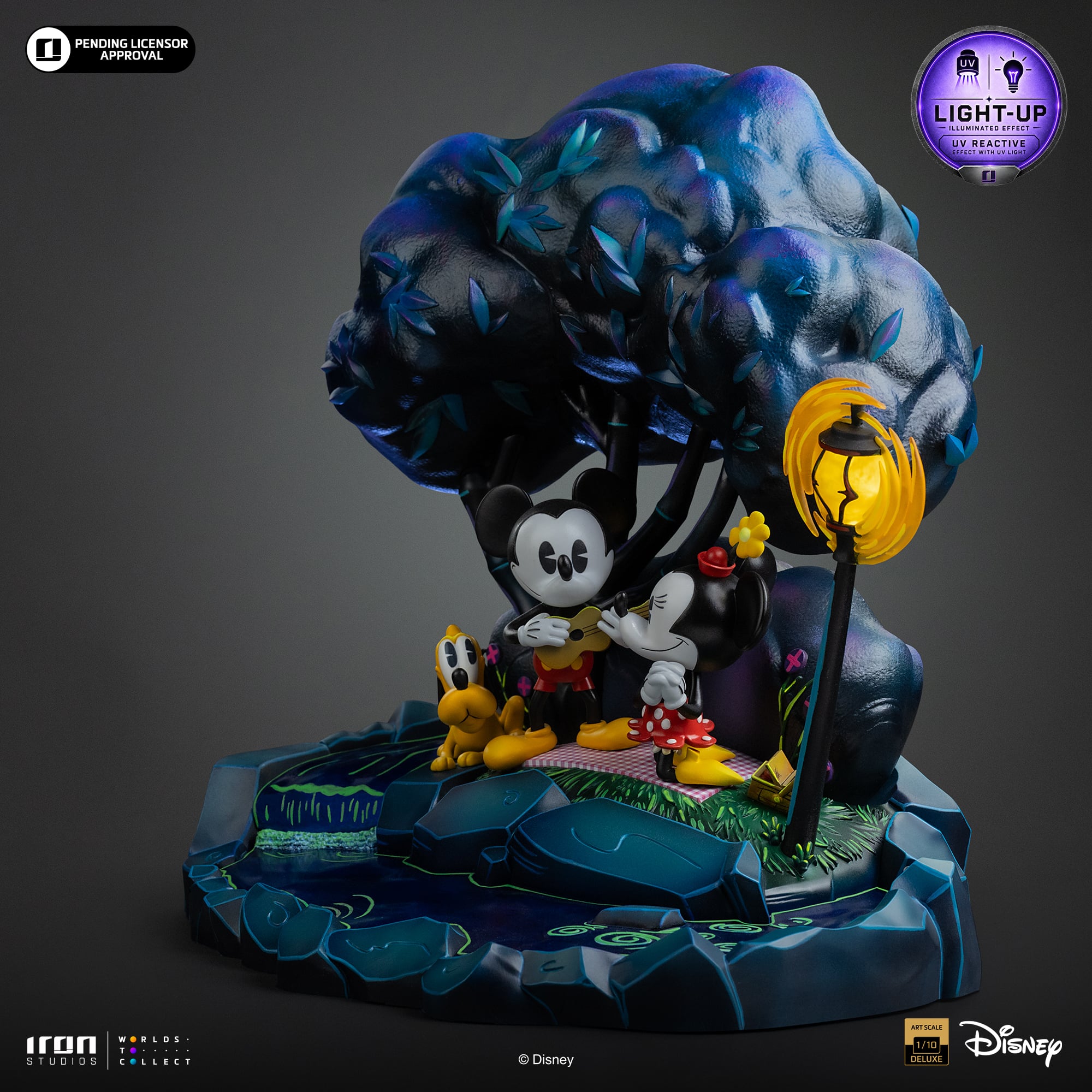 Disney Classics Mickey, Minnie and Pluto's Day at the Park (Deluxe Ver.) 1/10 Art Scale Statue Gallery Image 5