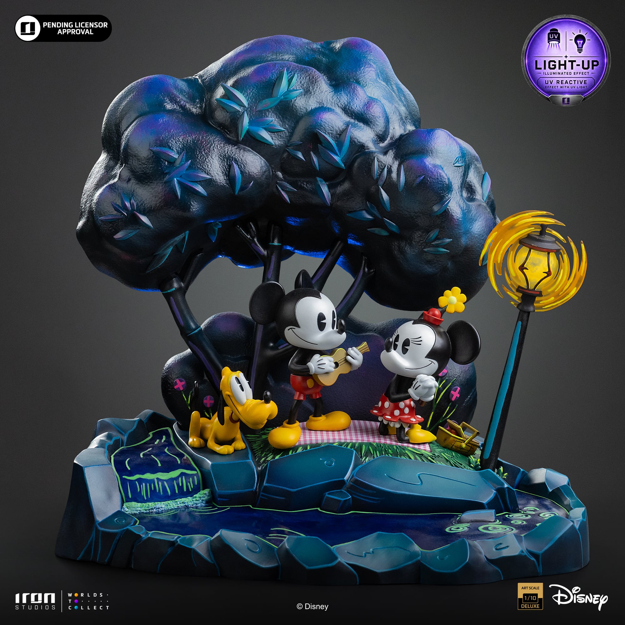 Disney Classics Mickey, Minnie and Pluto's Day at the Park (Deluxe Ver.) 1/10 Art Scale Statue Gallery Image 4