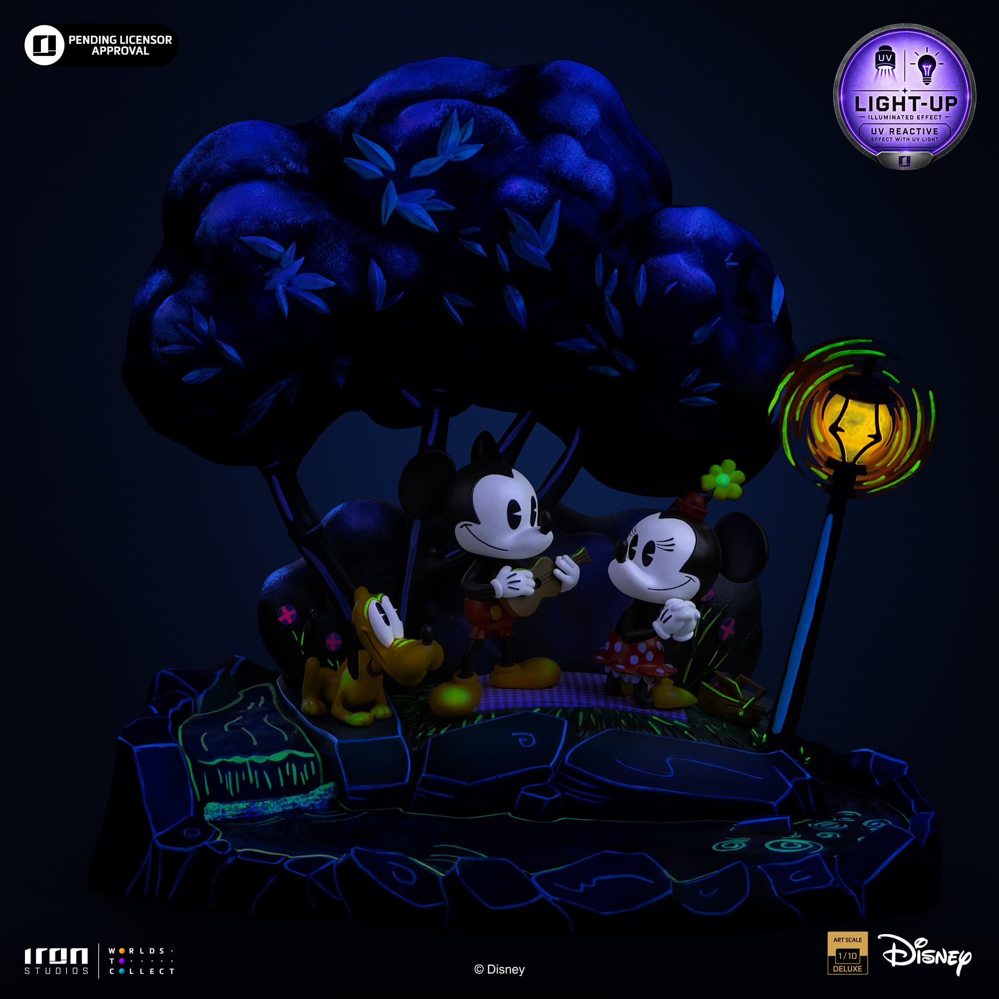 Disney Classics Mickey, Minnie and Pluto's Day at the Park (Deluxe Ver.) 1/10 Art Scale Statue Gallery Image 3
