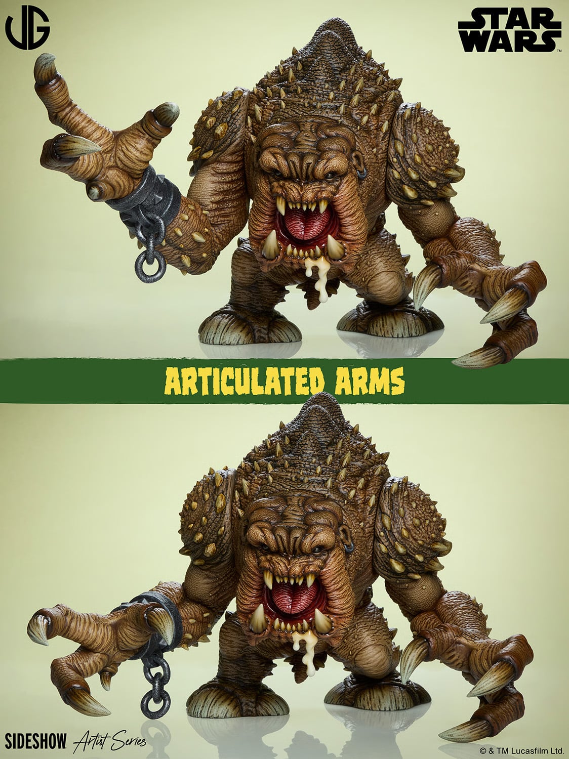 Star Wars: Return of the Jedi Rancor Designer Collectible Statue Gallery Image 14