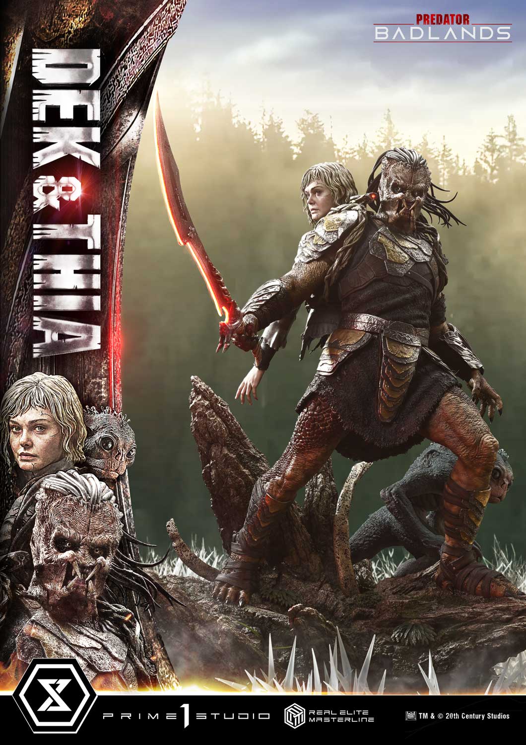 Predator: Badlands Real Elite Masterline Dek & Thia 1/3 Scale Statue Gallery Image 4