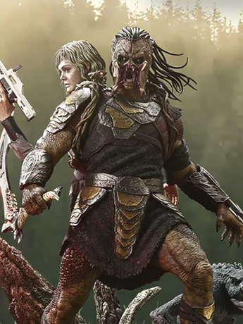 Predator: Badlands Real Elite Masterline Dek & Thia (Deluxe Ver.) 1/3 Scale Statue Gallery Image 2