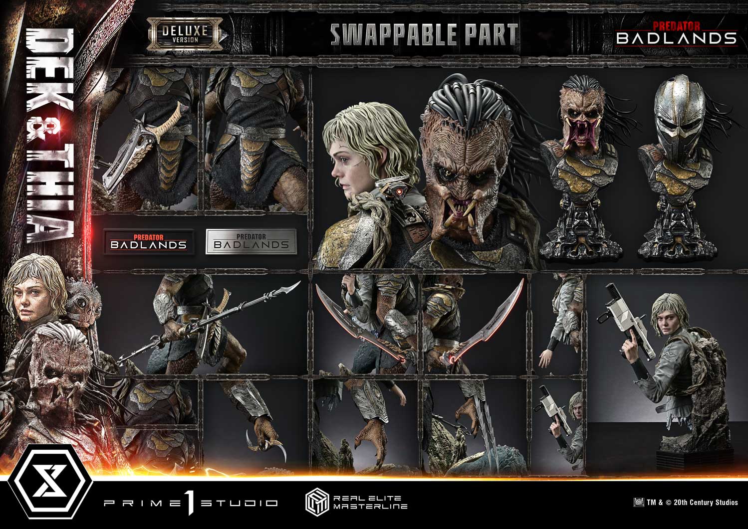 Predator: Badlands Real Elite Masterline Dek & Thia (Deluxe Bonus Ver.) 1/3 Scale Limited Edition Statue Gallery Image 64