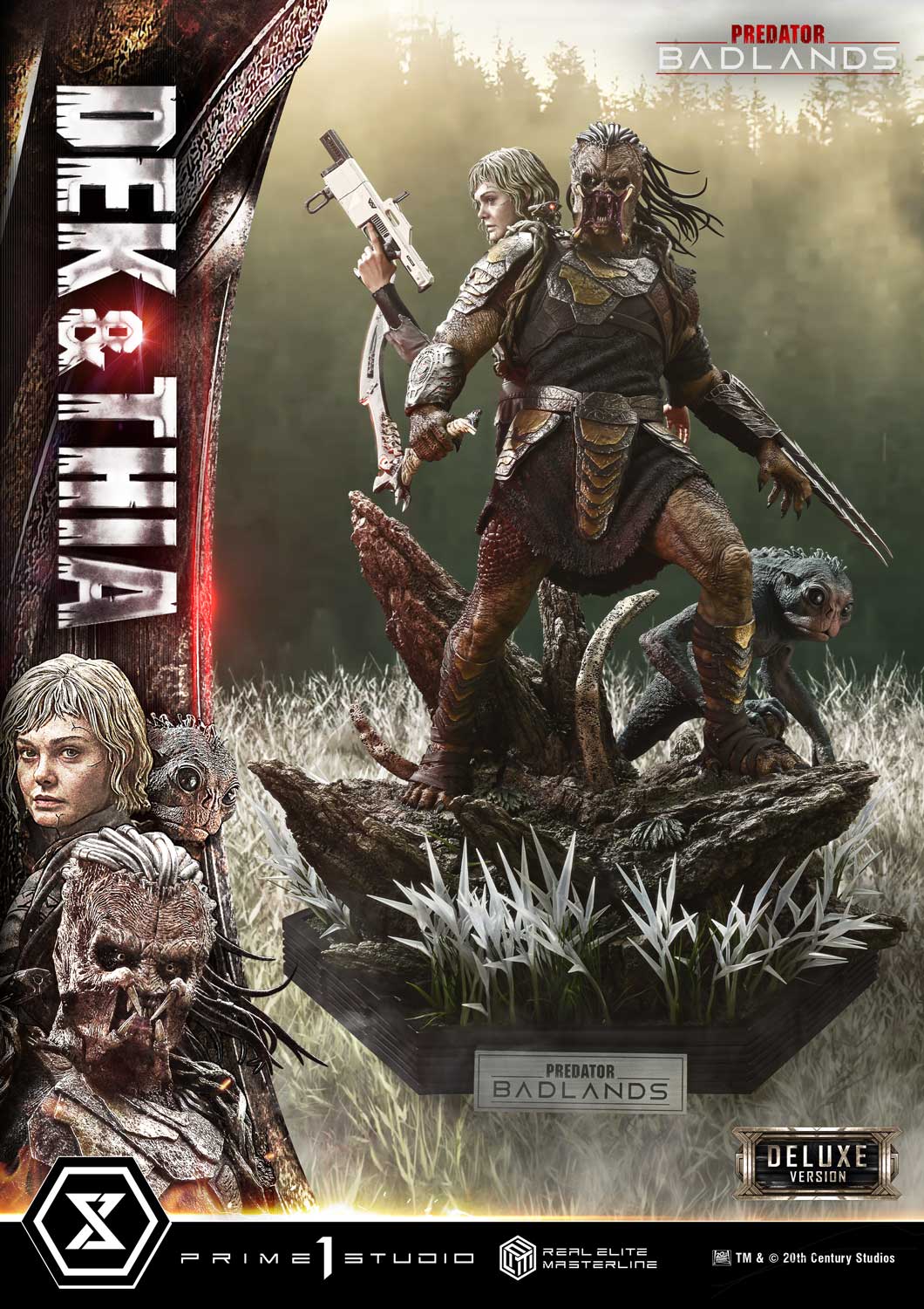 Predator: Badlands Real Elite Masterline Dek & Thia (Deluxe Bonus Ver.) 1/3 Scale Limited Edition Statue Gallery Image 11
