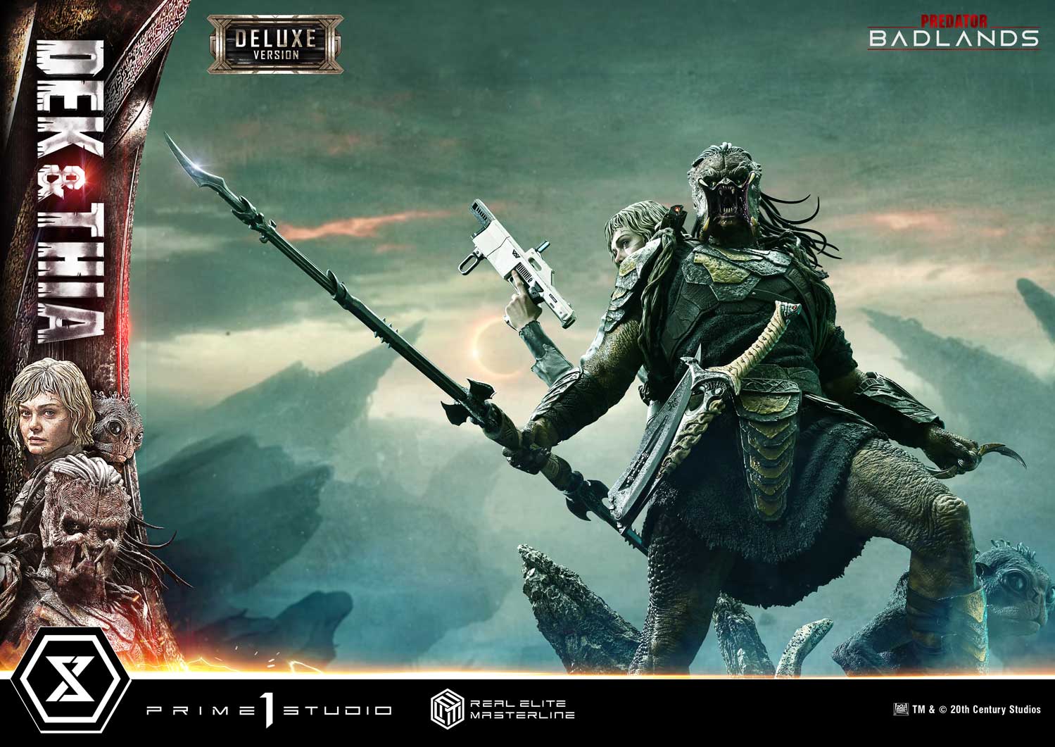 Predator: Badlands Real Elite Masterline Dek & Thia (Deluxe Bonus Ver.) 1/3 Scale Limited Edition Statue Gallery Image 22