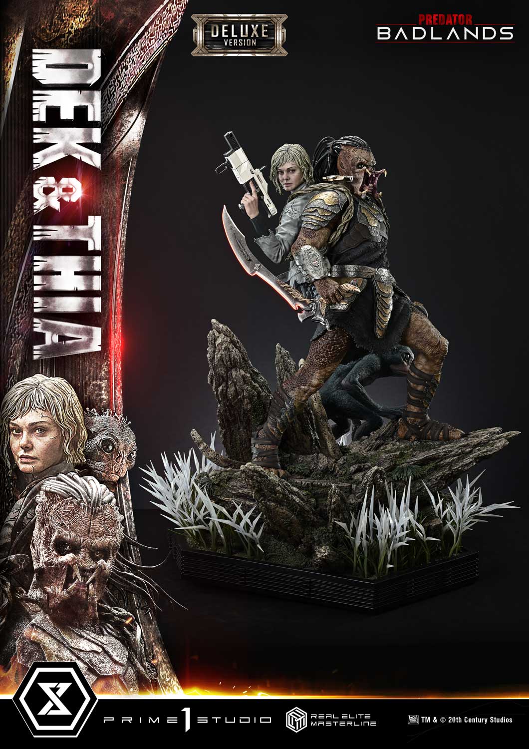 Predator: Badlands Real Elite Masterline Dek & Thia (Deluxe Bonus Ver.) 1/3 Scale Limited Edition Statue Gallery Image 58