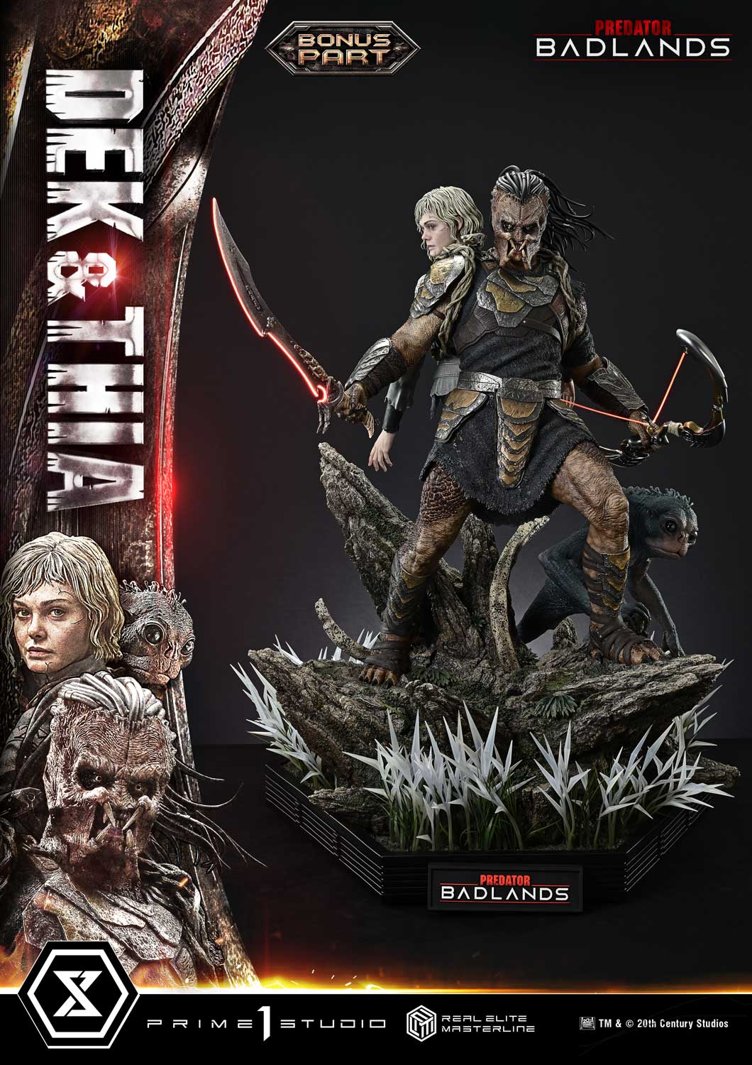 Predator: Badlands Real Elite Masterline Dek & Thia (Deluxe Bonus Ver.) 1/3 Scale Limited Edition Statue Gallery Image 5