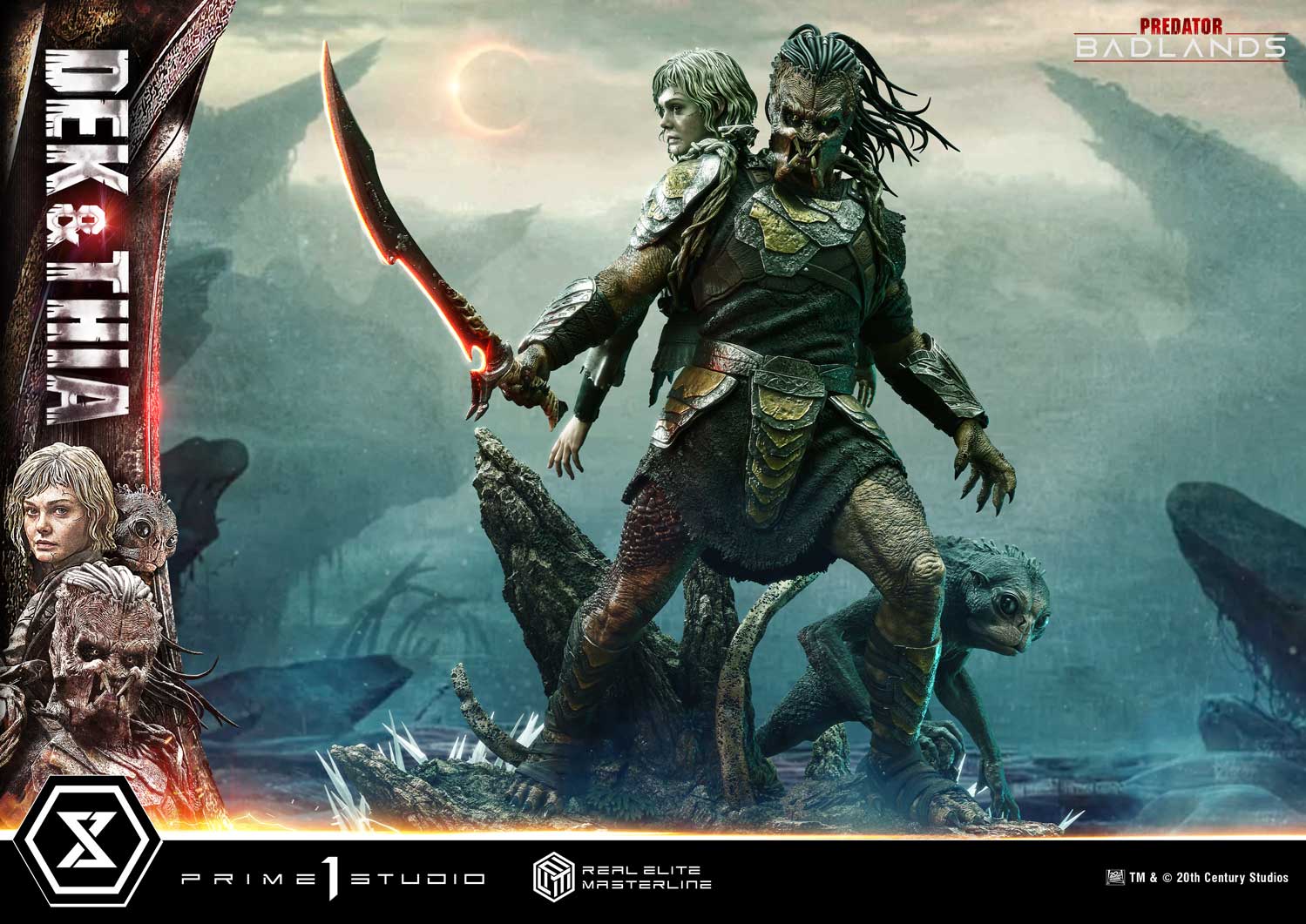 Predator: Badlands Real Elite Masterline Dek & Thia (Deluxe Bonus Ver.) 1/3 Scale Limited Edition Statue Gallery Image 26