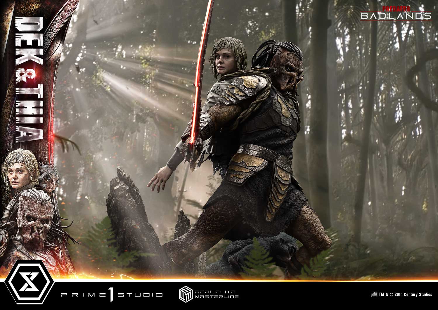 Predator: Badlands Real Elite Masterline Dek & Thia (Deluxe Bonus Ver.) 1/3 Scale Limited Edition Statue Gallery Image 16