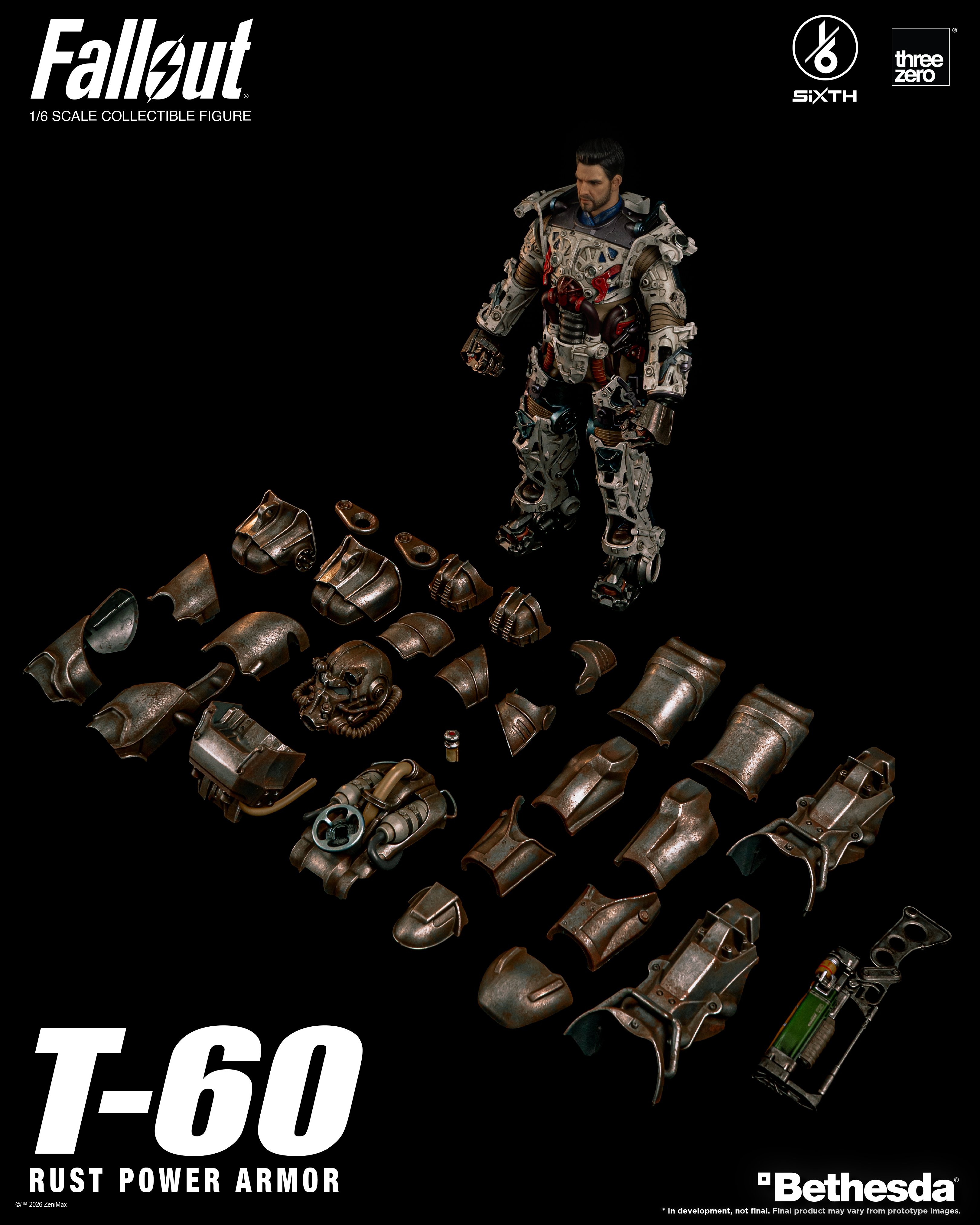 Fallout SiXTH T-60 Rust Power Armor 1/6 Scale Action Figure Gallery Image 20
