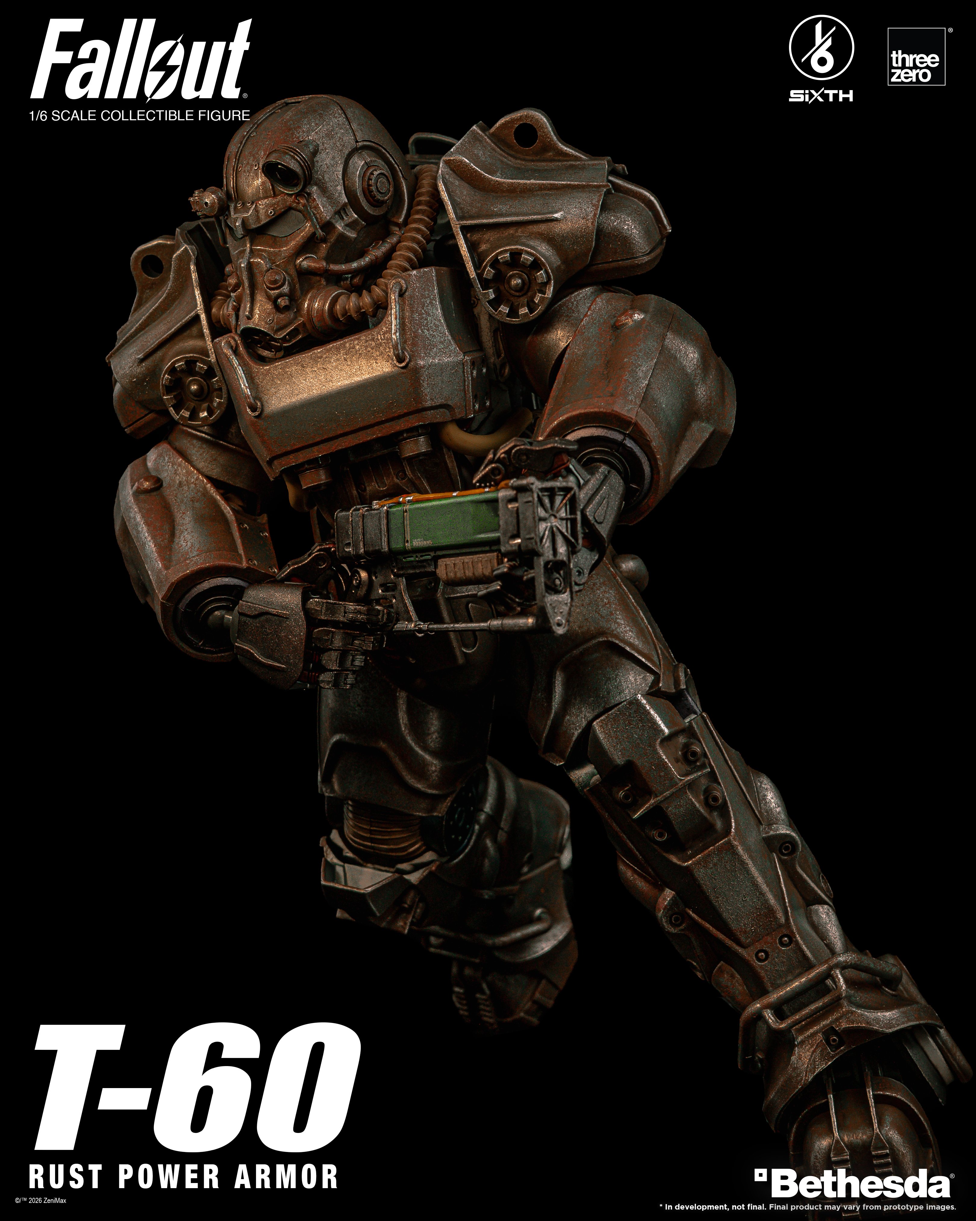 Fallout SiXTH T-60 Rust Power Armor 1/6 Scale Action Figure Gallery Image 9