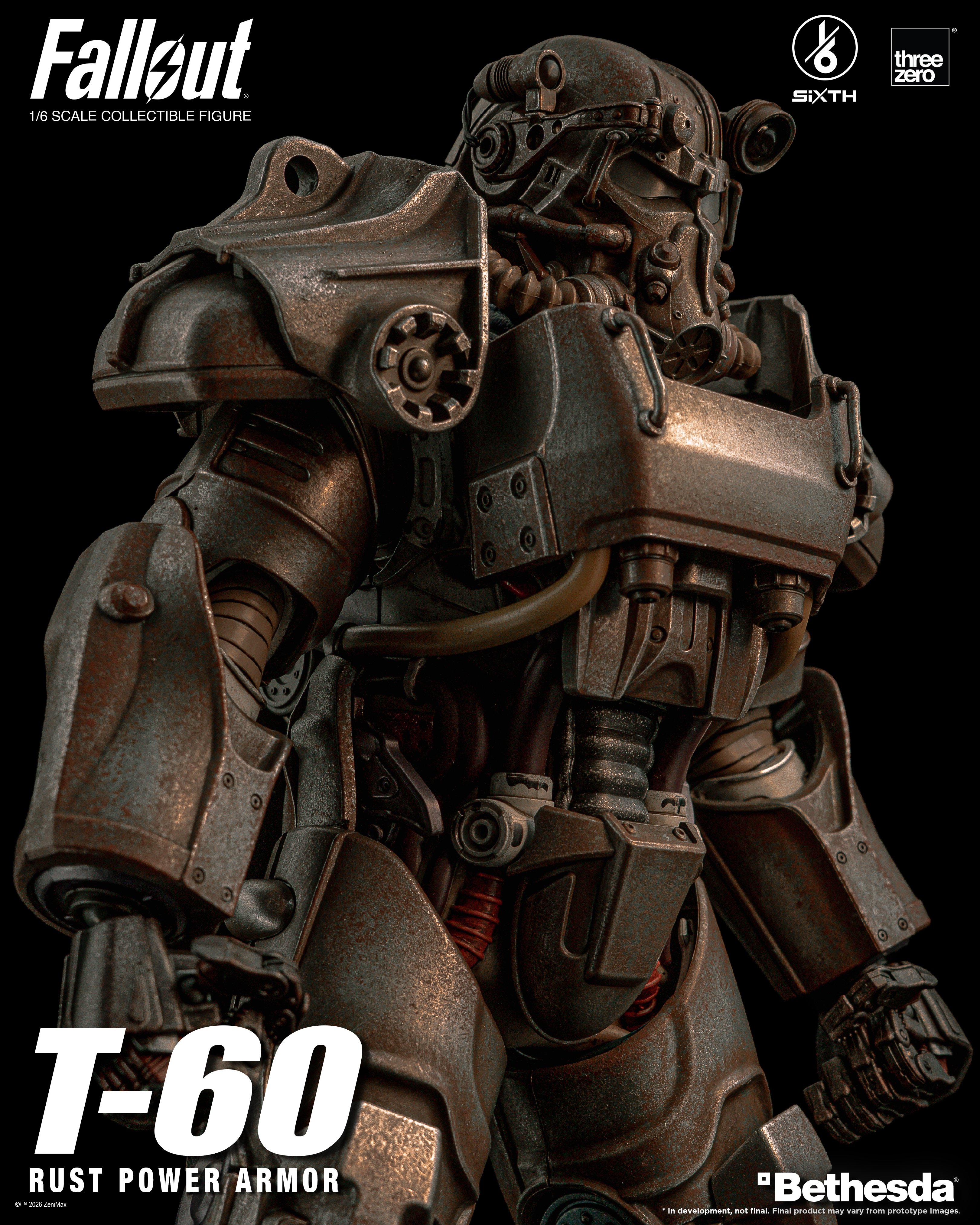 Fallout SiXTH T-60 Rust Power Armor 1/6 Scale Action Figure Gallery Image 11